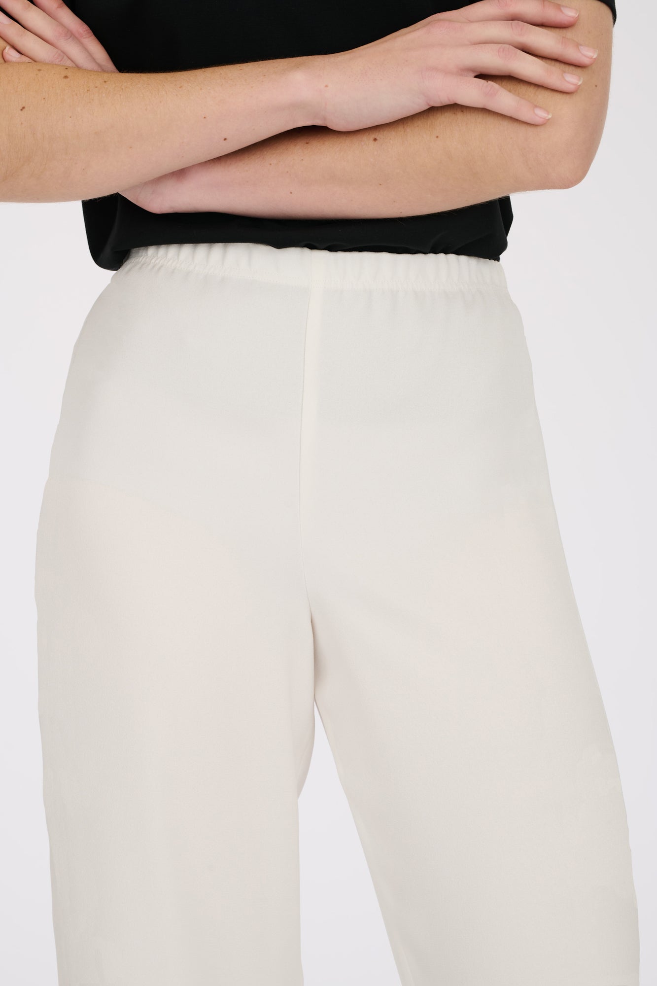 Elasticated tuxedo trousers