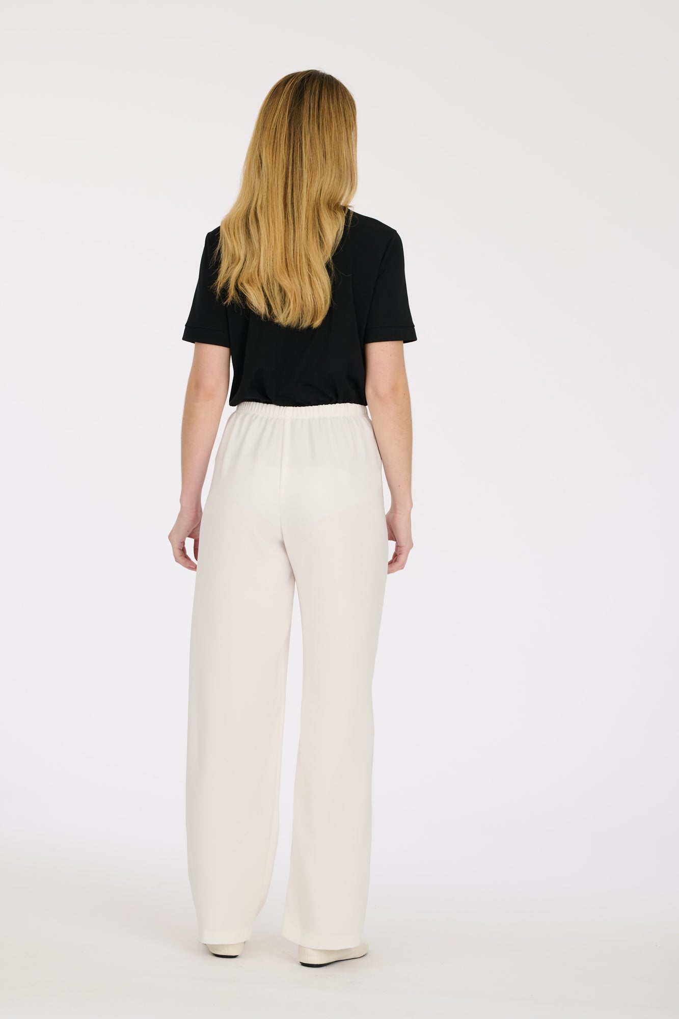 Elasticated tuxedo trousers