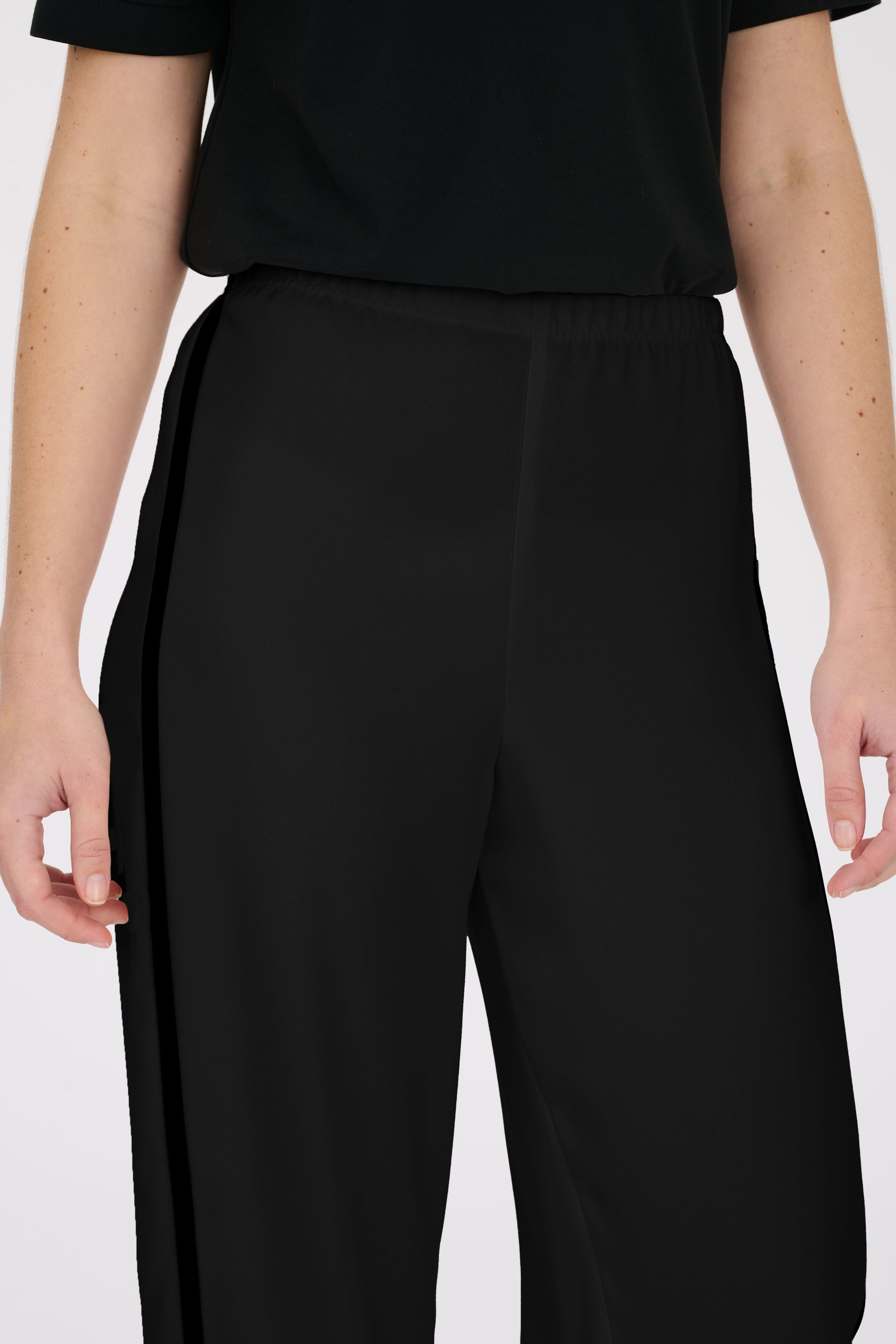 Elasticated tuxedo trousers