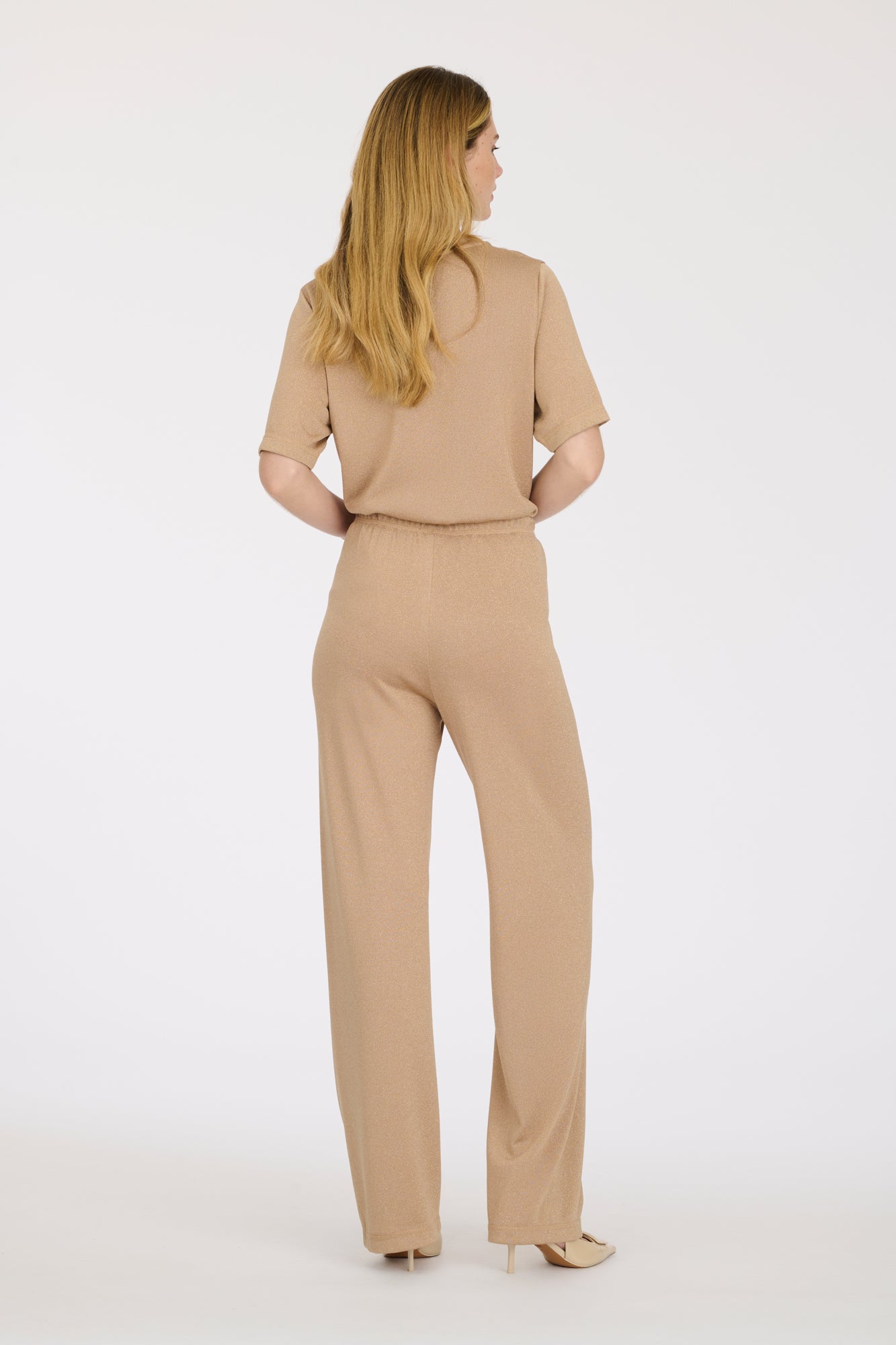 Wide lurex trousers 