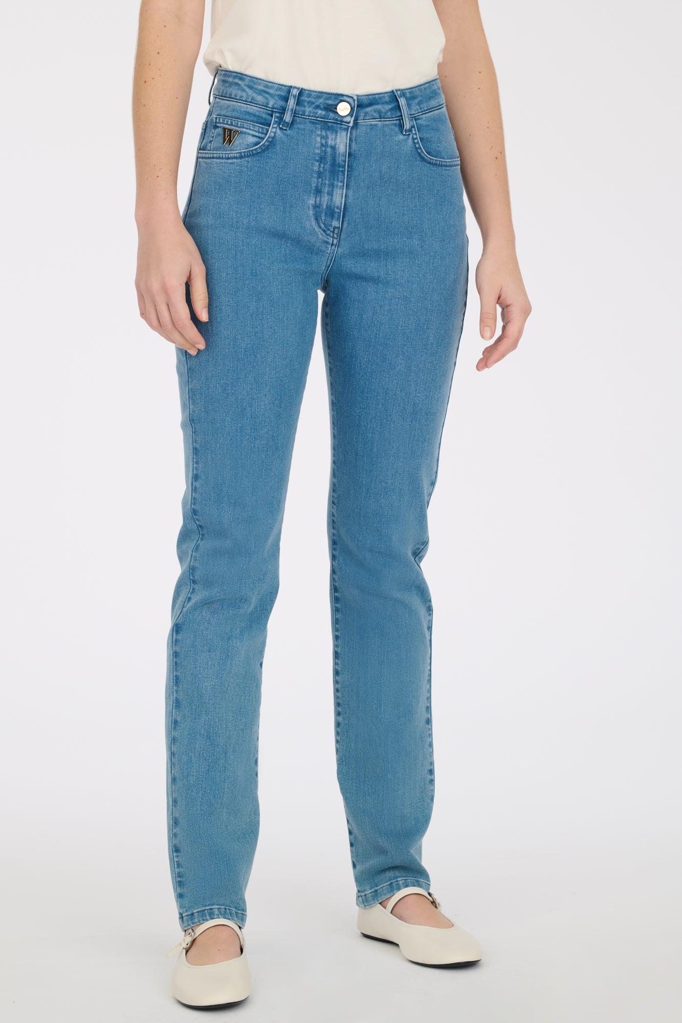 Straight-leg jeans 