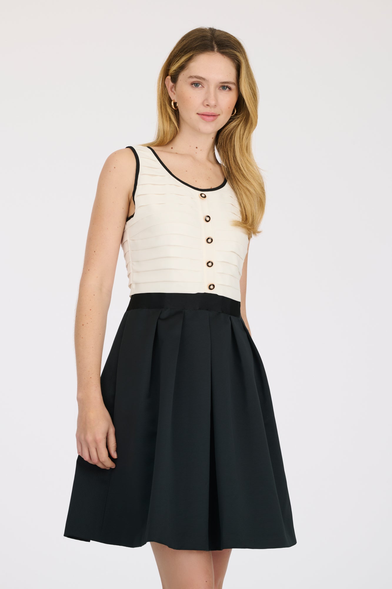 Two-tone cocktail dress