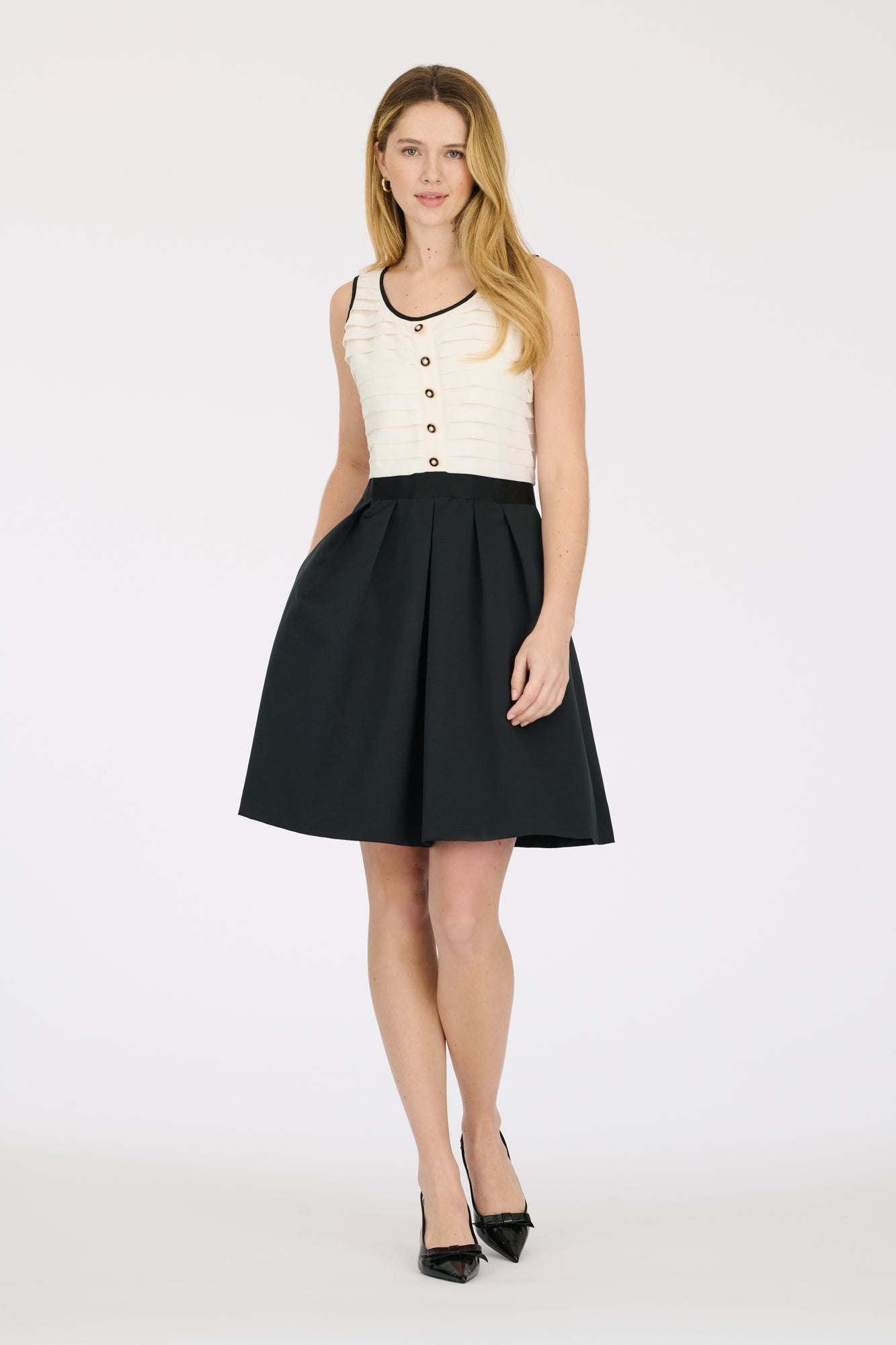 Two-tone cocktail dress