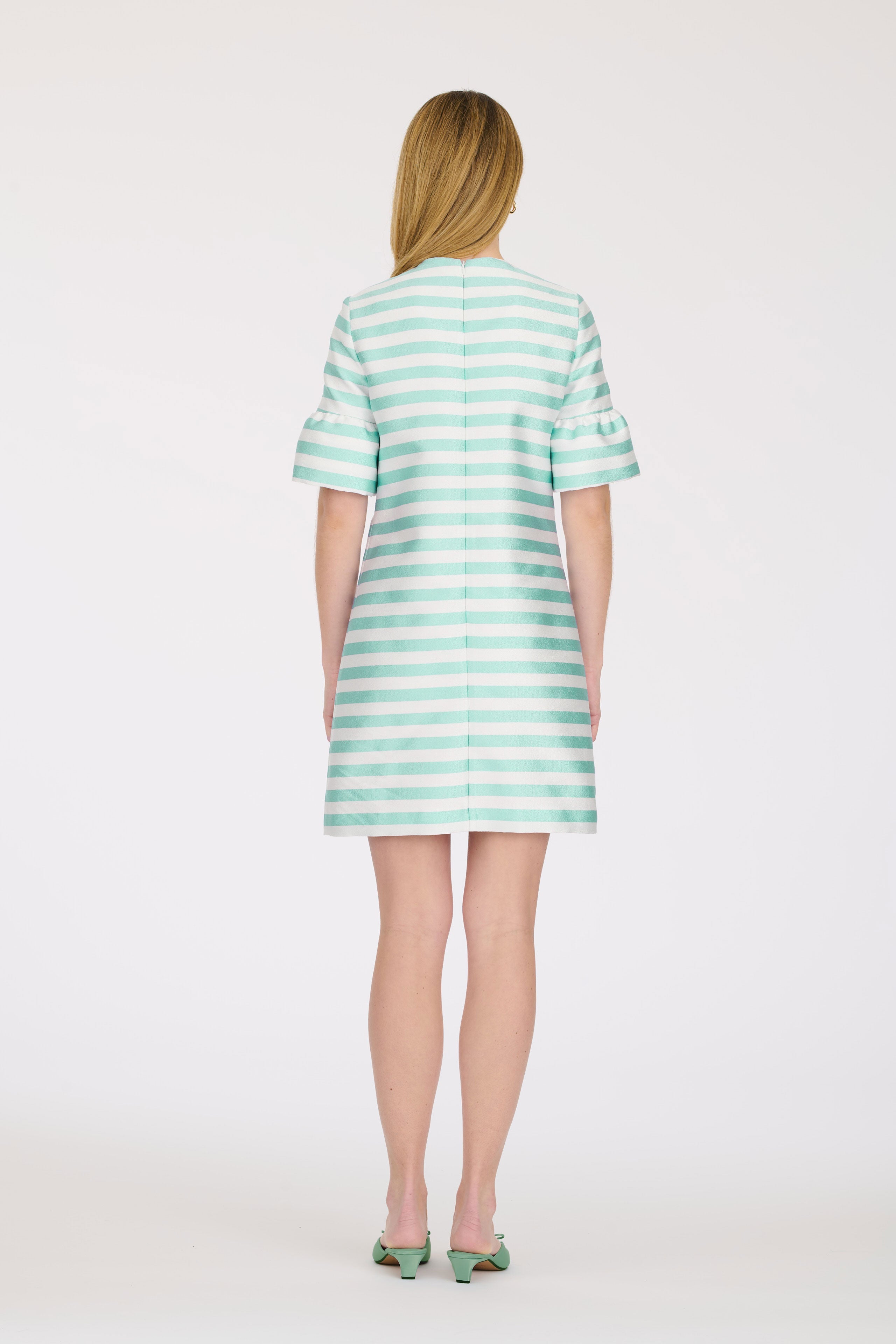 Striped cocktail dress