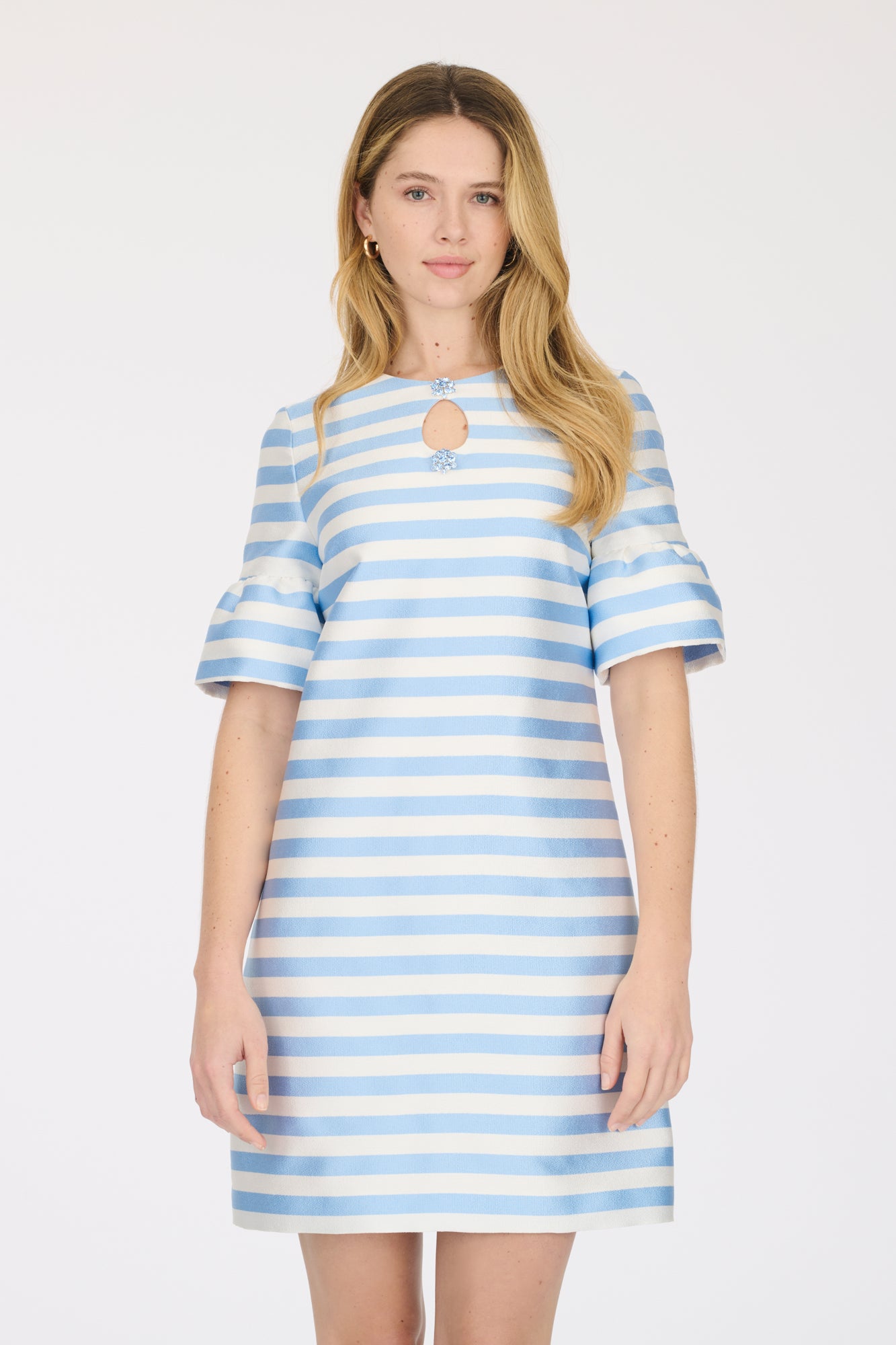 Striped cocktail dress
