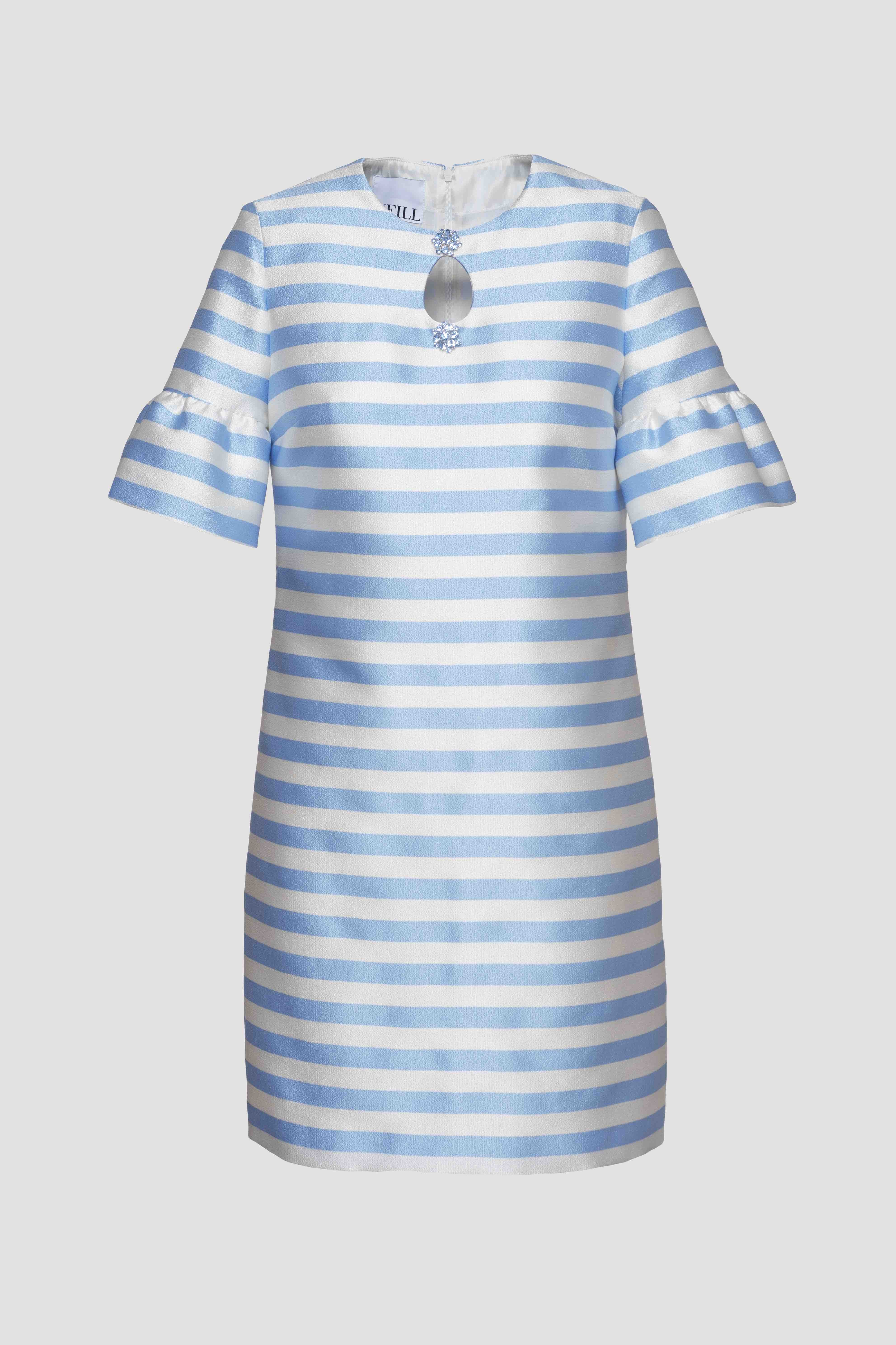 Striped cocktail dress