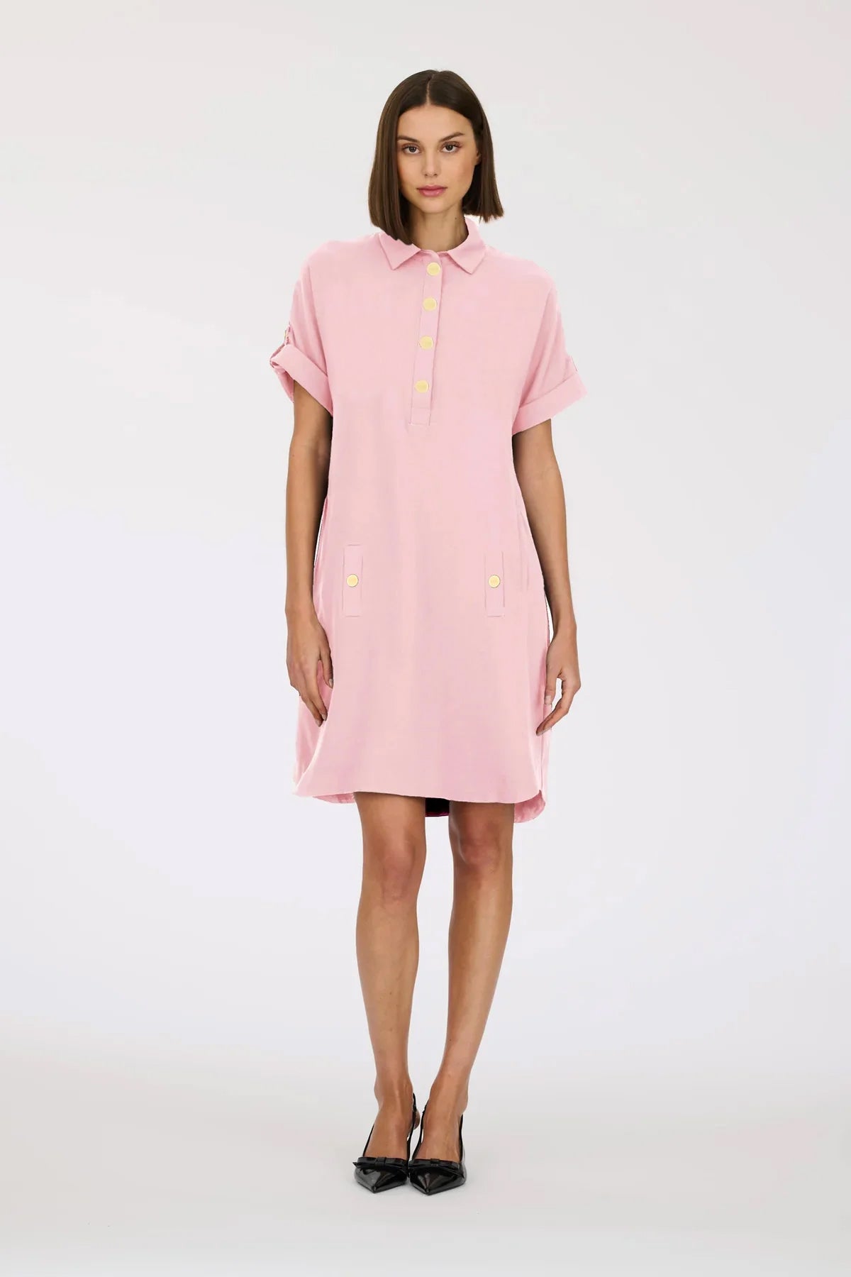 Microfibre polo dress