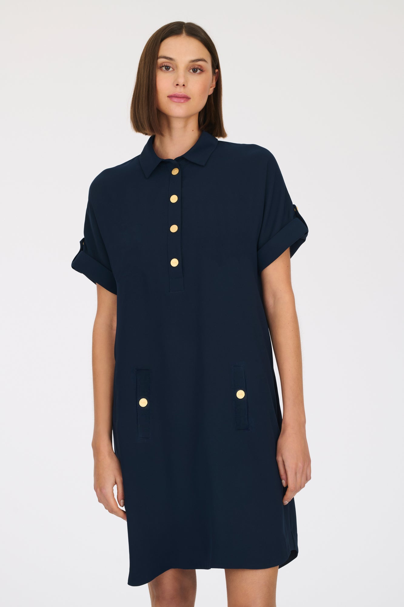 Microfibre polo dress