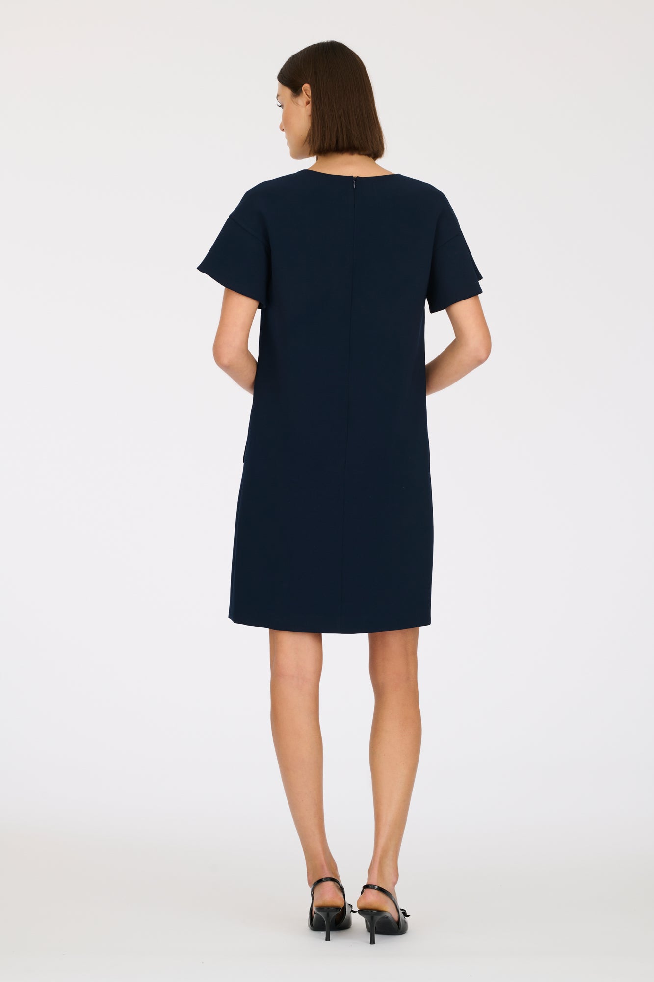 Cocktail dress with jewellery buttons