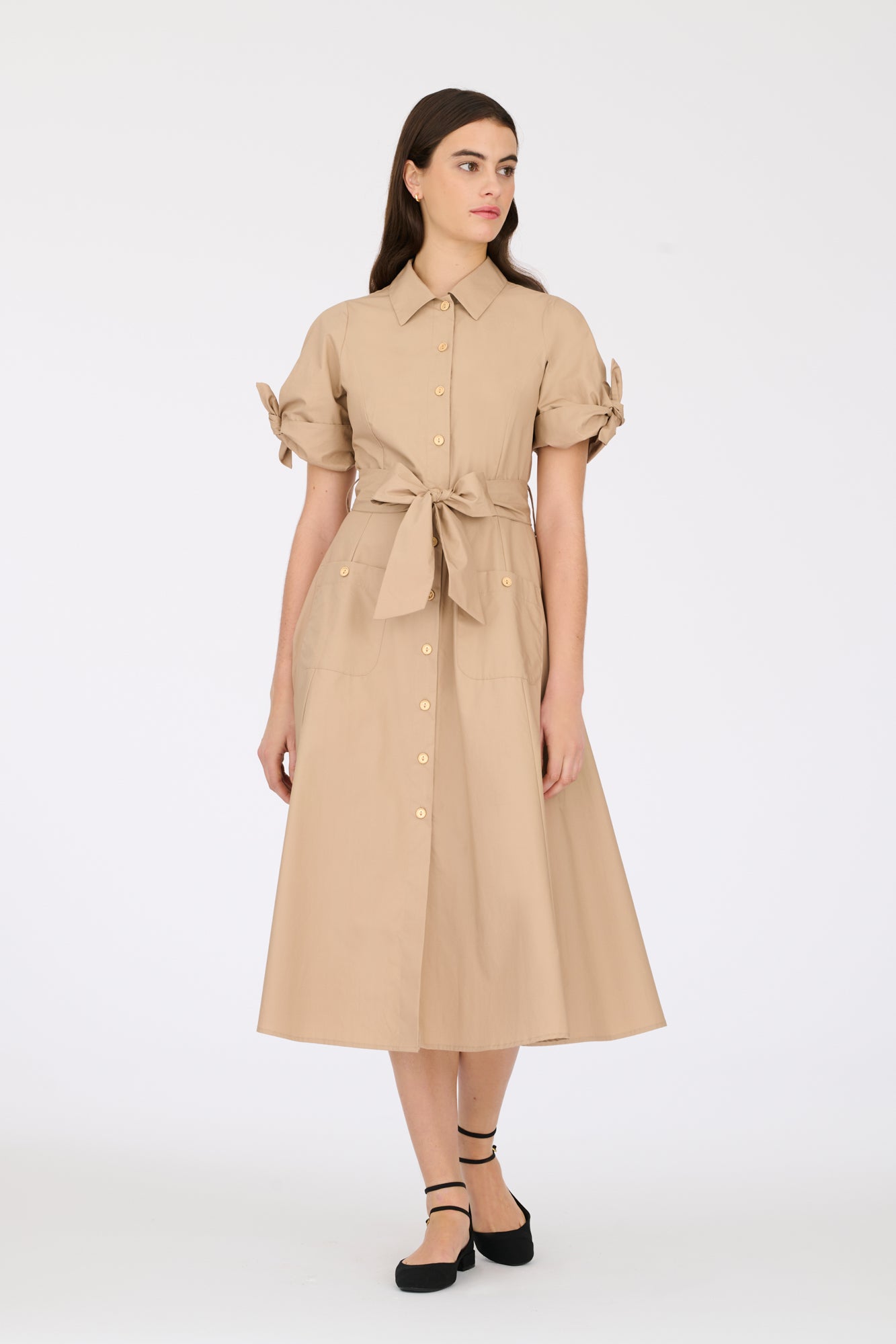 Cotton shirt dress