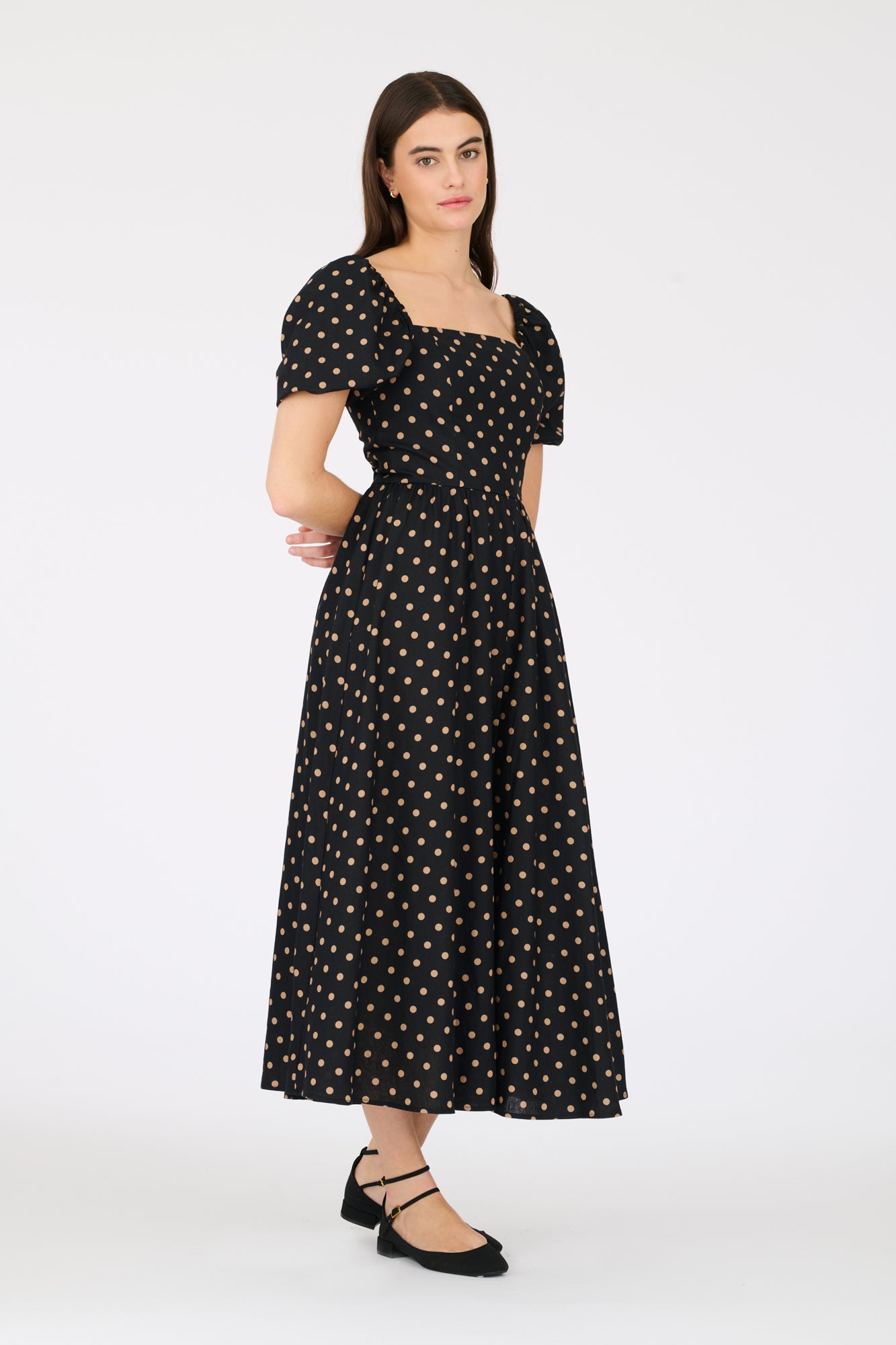 Polka dot print dress 