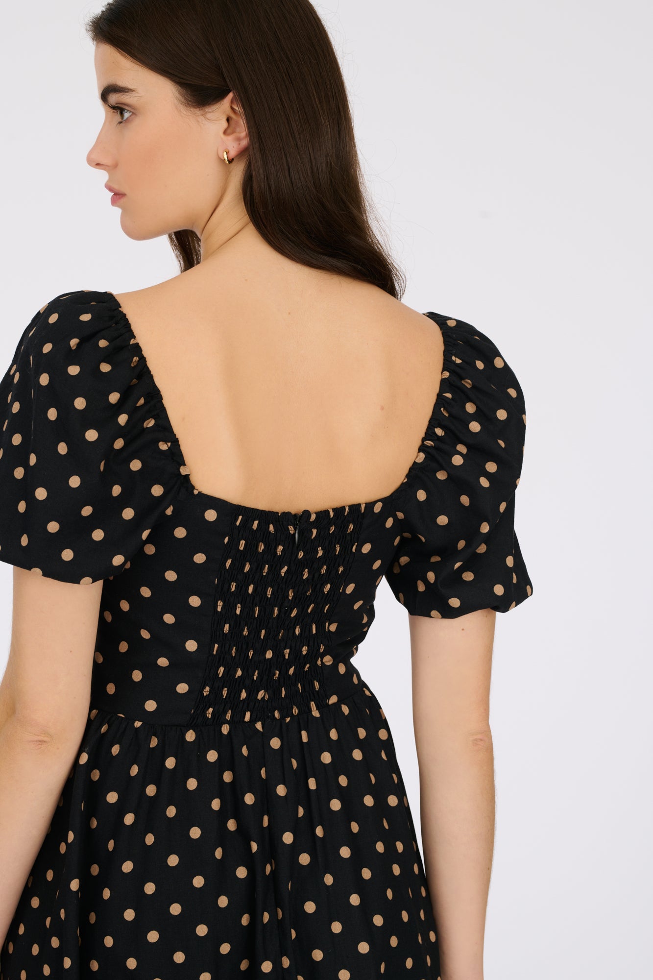 Polka dot print dress 
