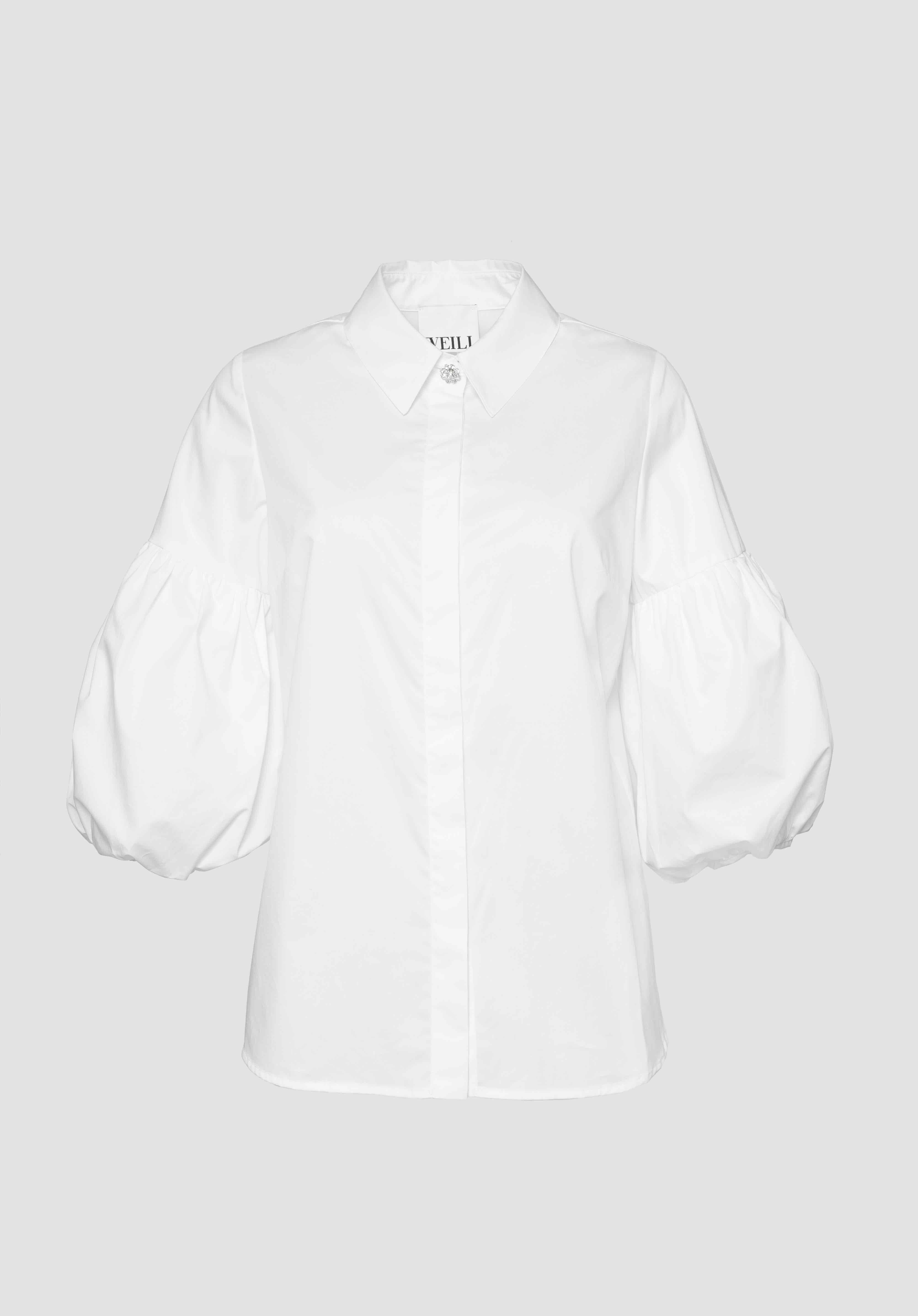 Chemise à manches bouffantes