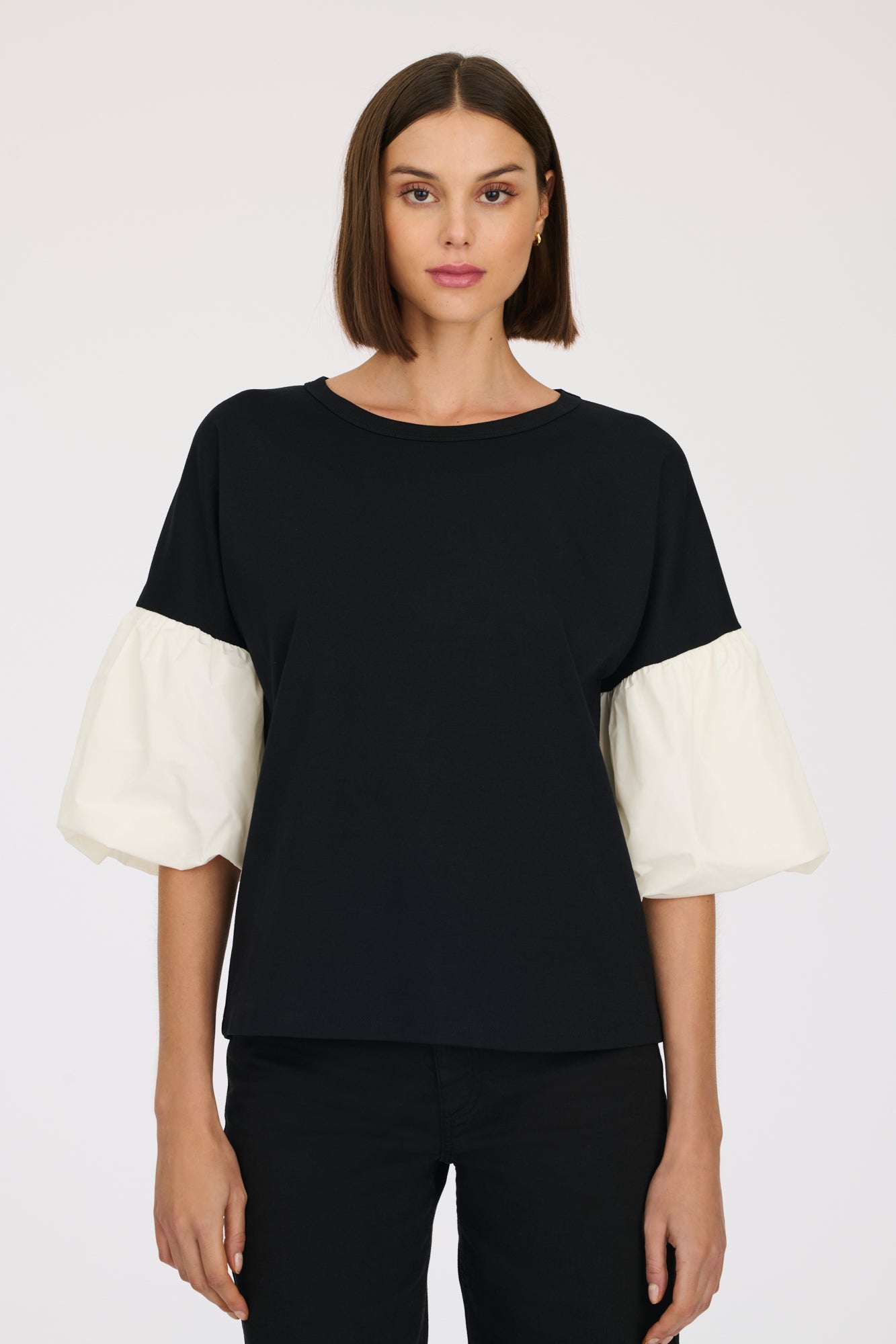 weill T-shirt manches bouffantes en taffetas
