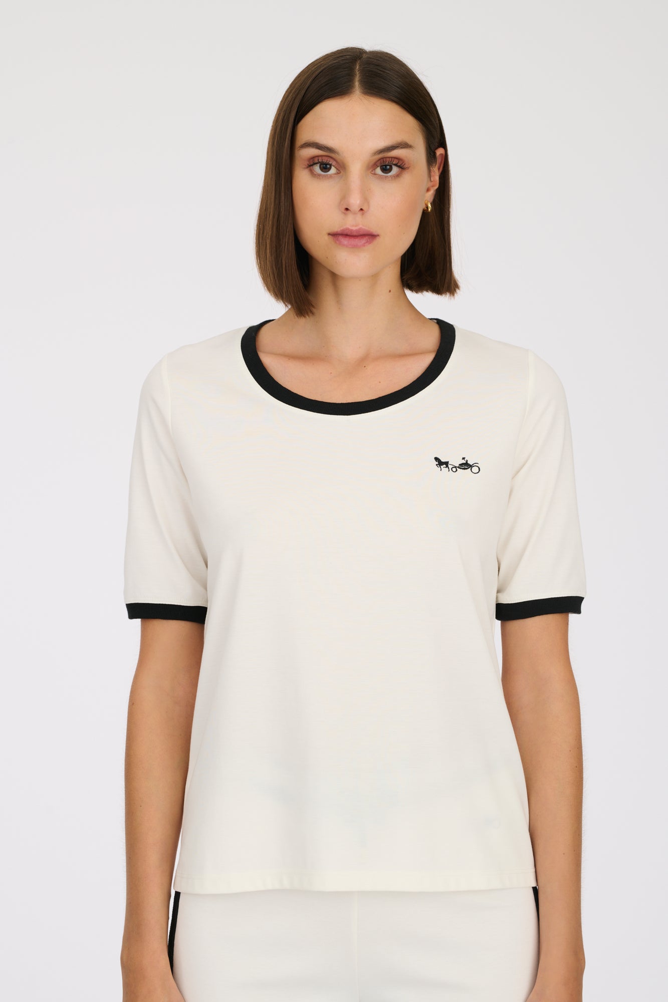 Two-tone logo T-shirt