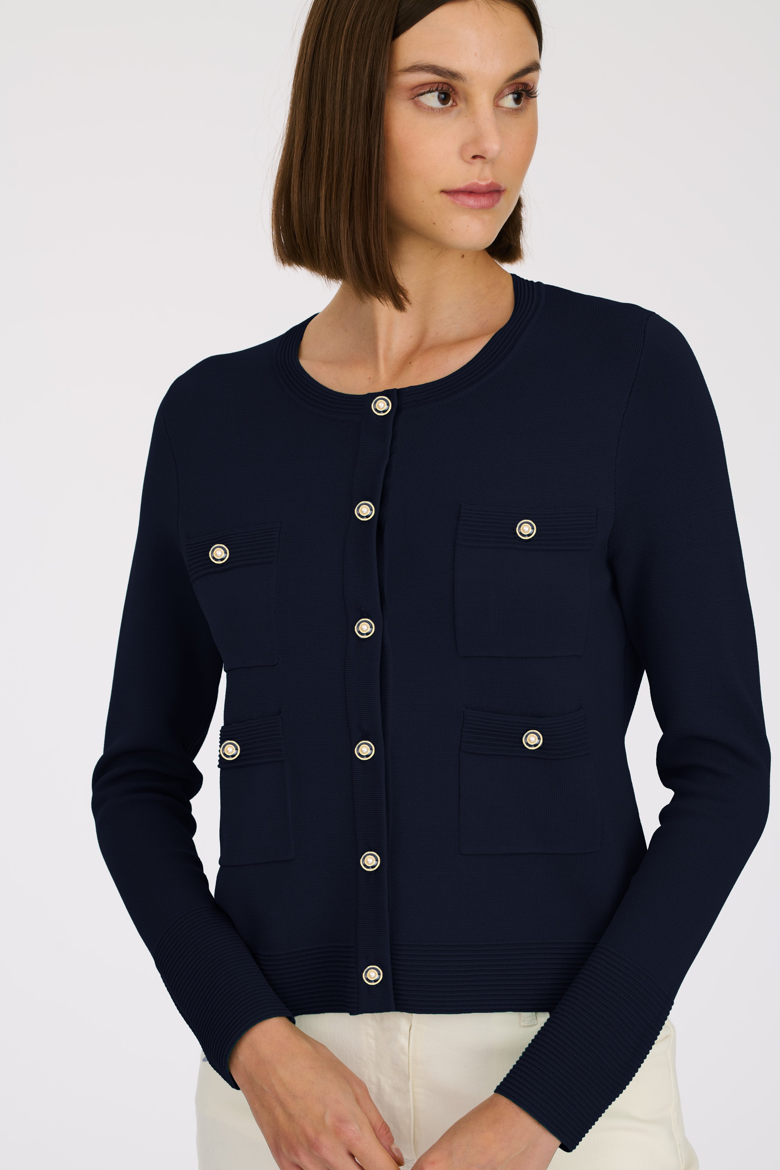 Cardigan with jewelled buttons