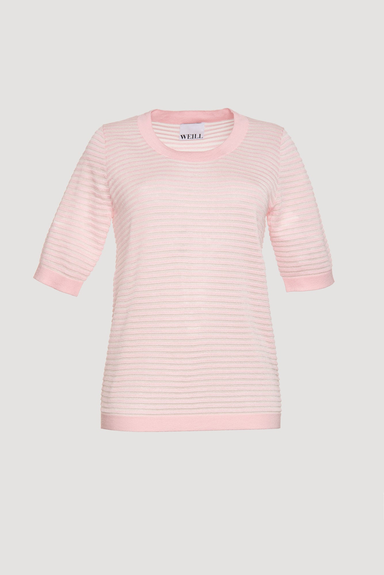 Ottoman-effect flowing viscose top