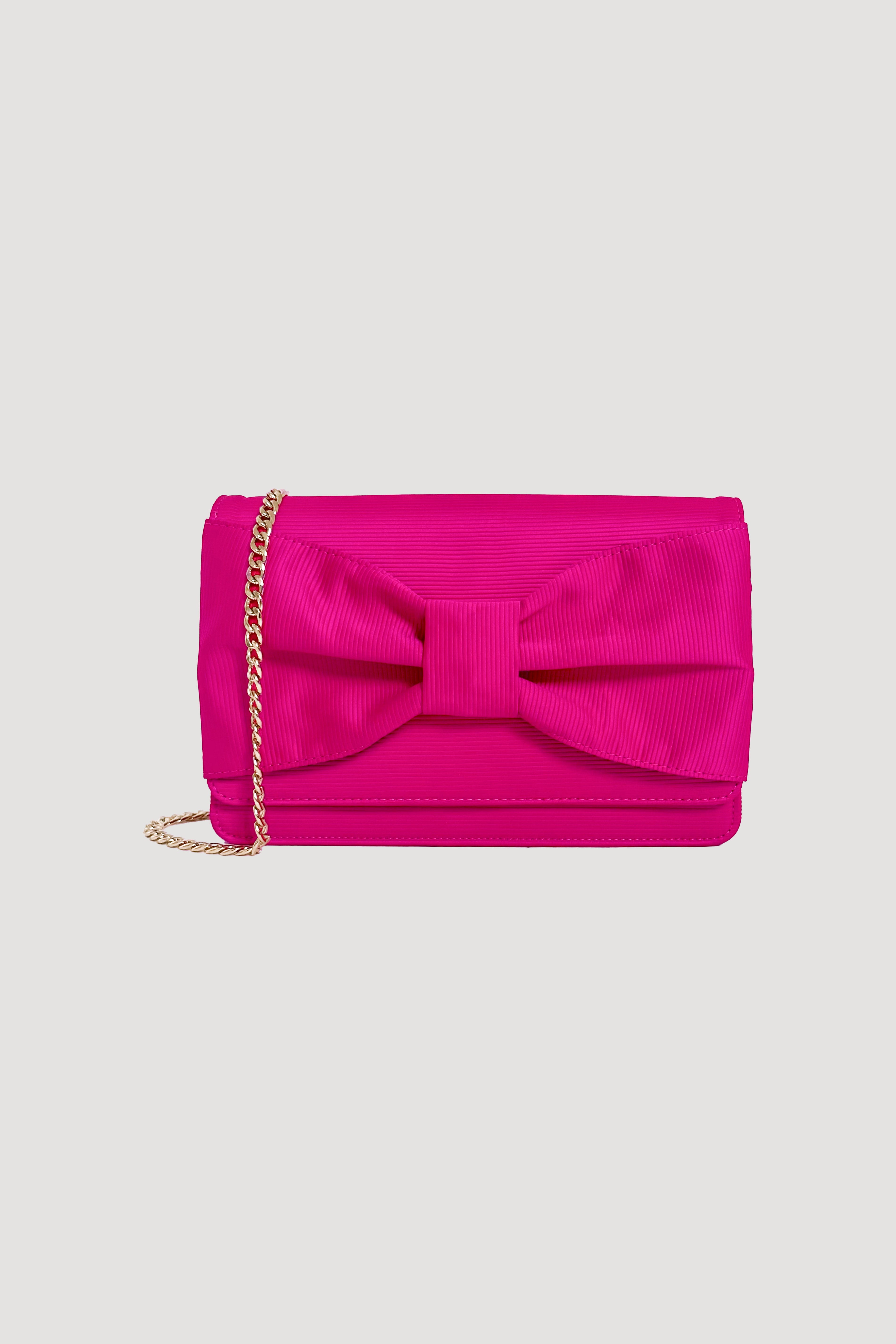 Ottoman clutch bag with bow
