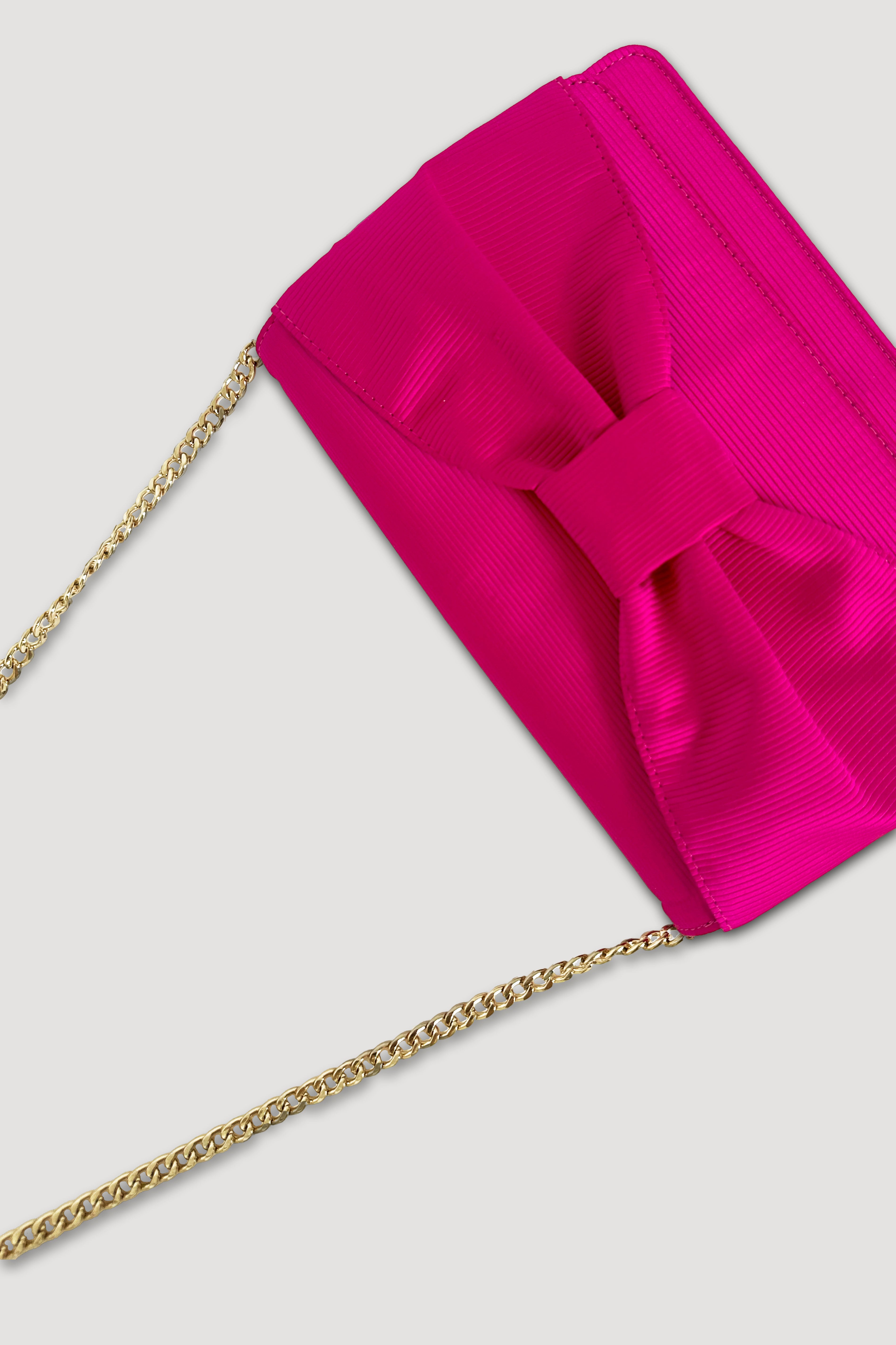 Ottoman clutch bag with bow