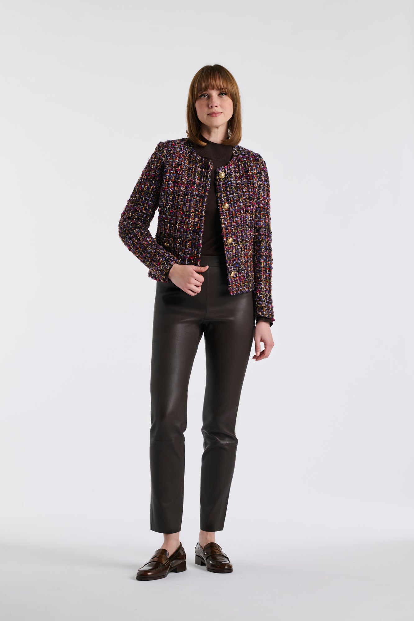 Veste en tweed multico