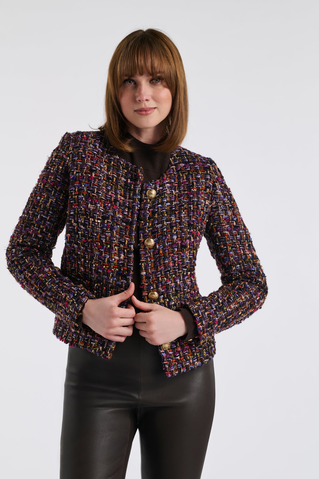 Veste en tweed multico