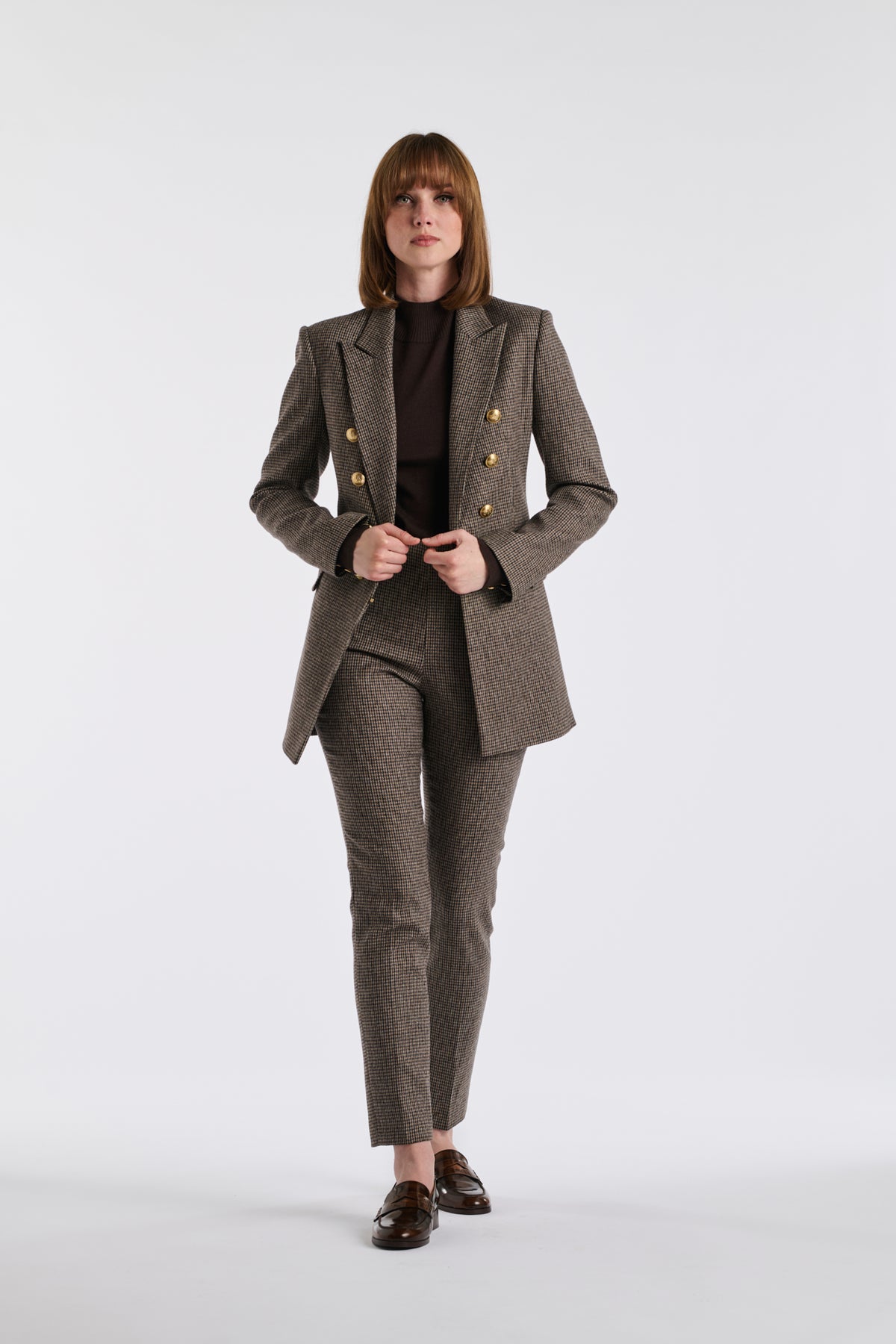 Blazer à carreaux