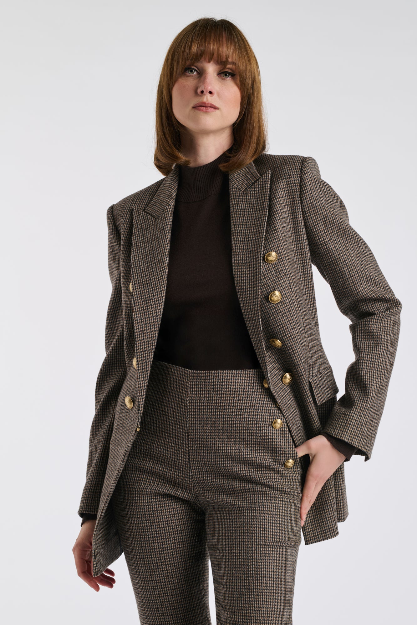 Blazer à carreaux