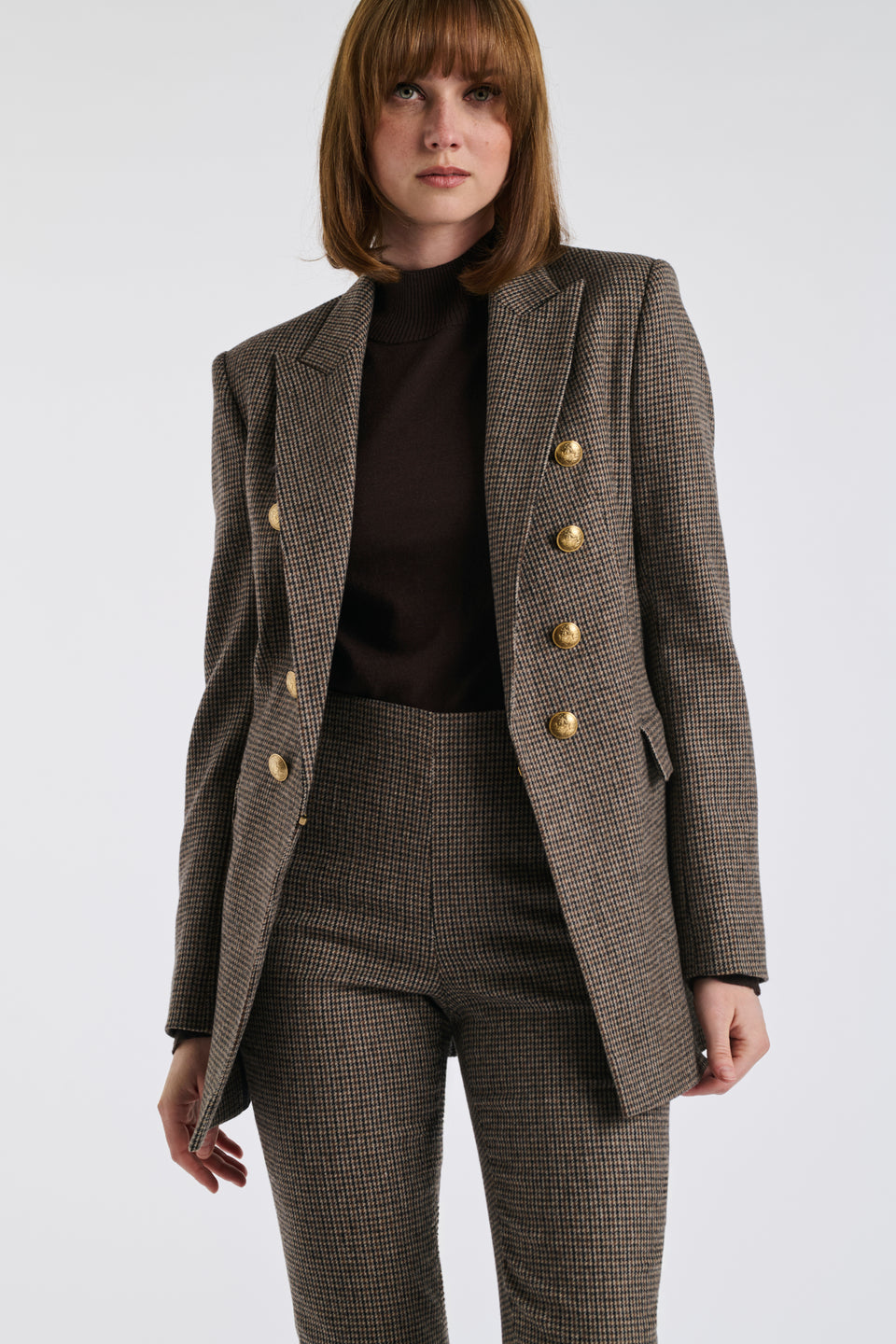 Blazer à carreaux