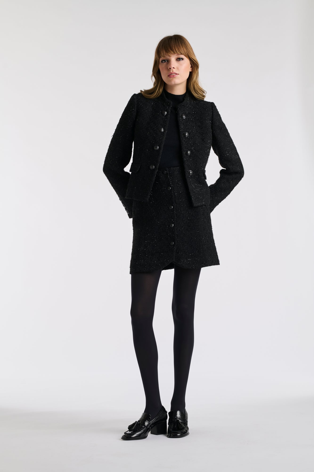 Veste en tweed esprit officier