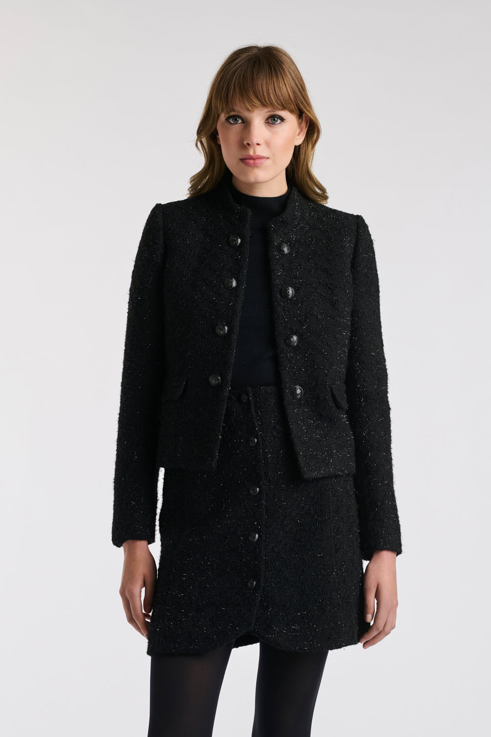 Veste en tweed esprit officier