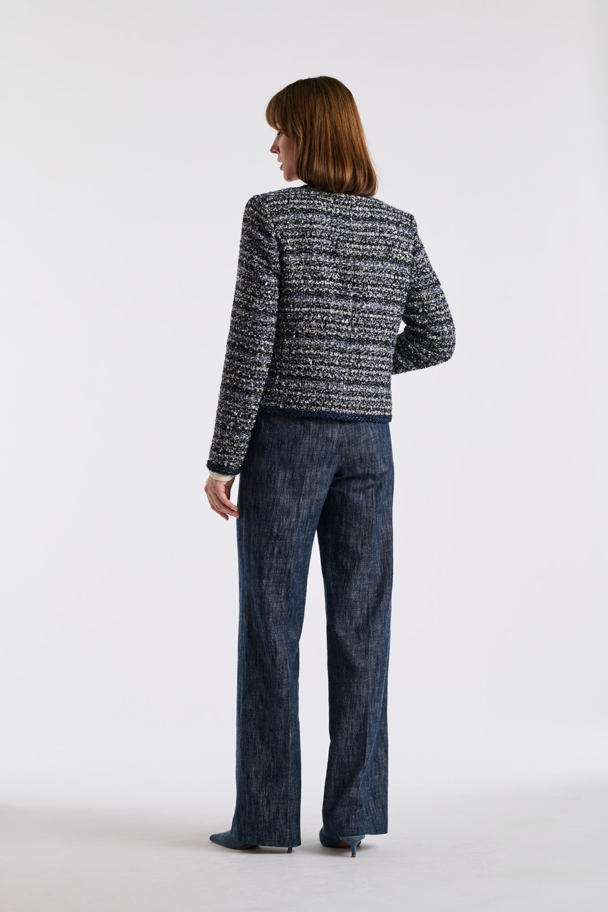 Veste en tweed esprit denim