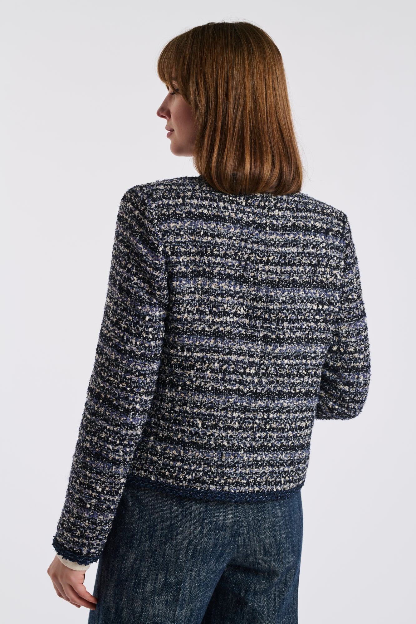 Veste en tweed esprit denim