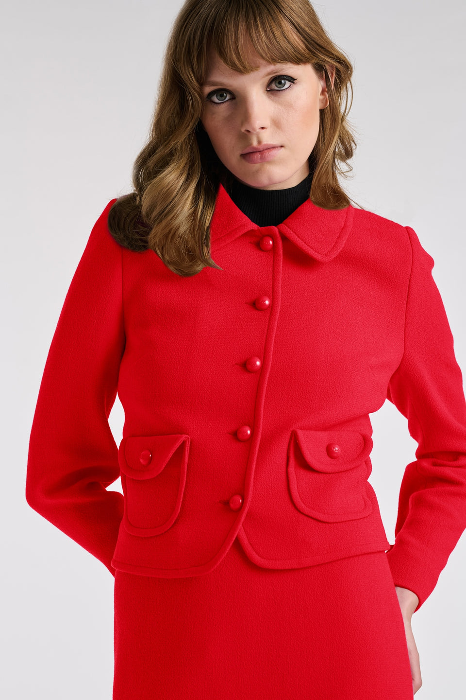 Veste en crêpe de laine