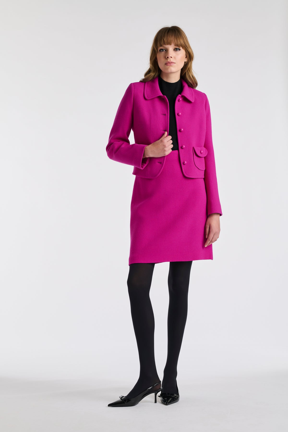 Veste en crêpe de laine