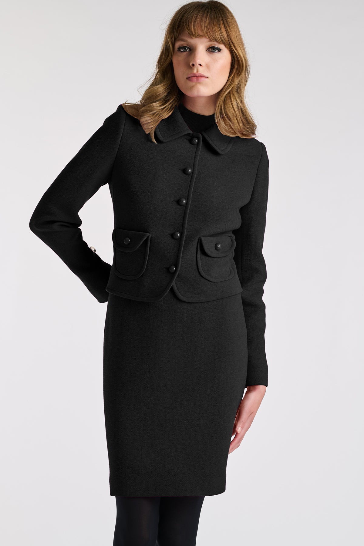 Veste en crêpe de laine