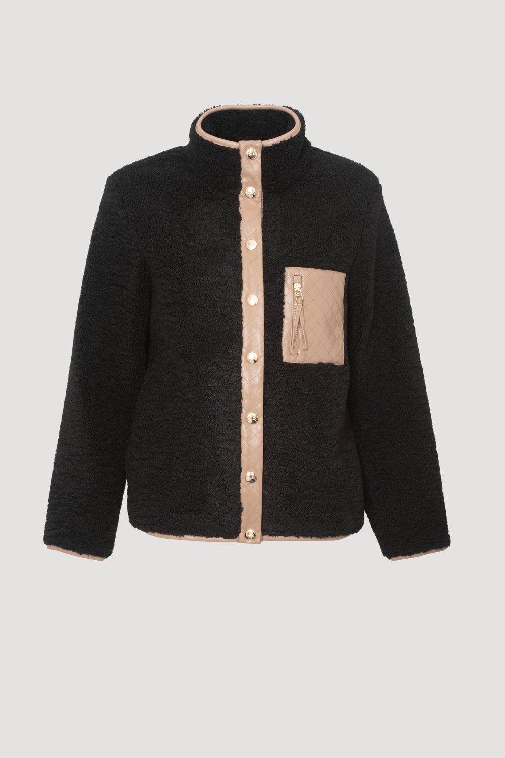 Blouson polaire bimatière