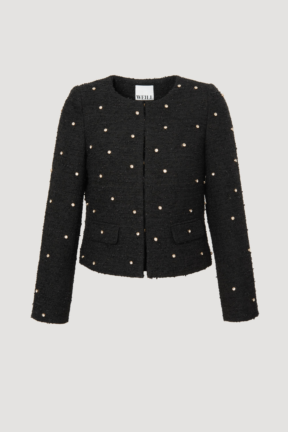 Veste en tweed et strass