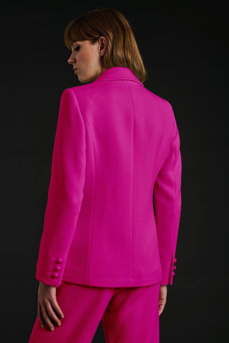 Blazer en crêpe de laine