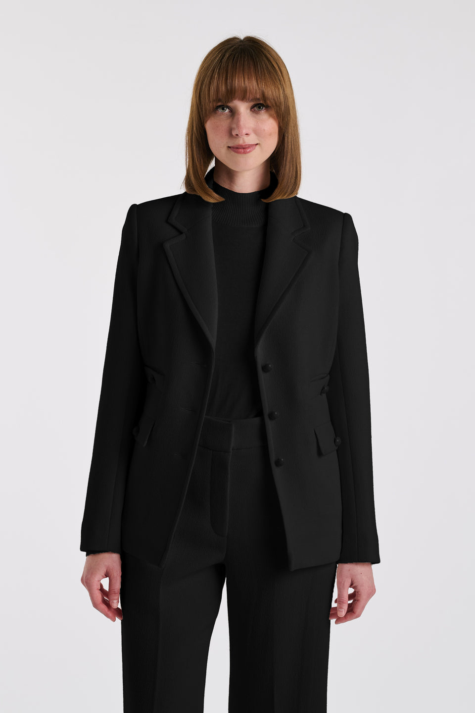 Blazer en crêpe de laine