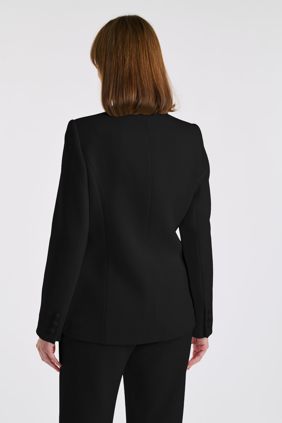 Blazer en crêpe de laine