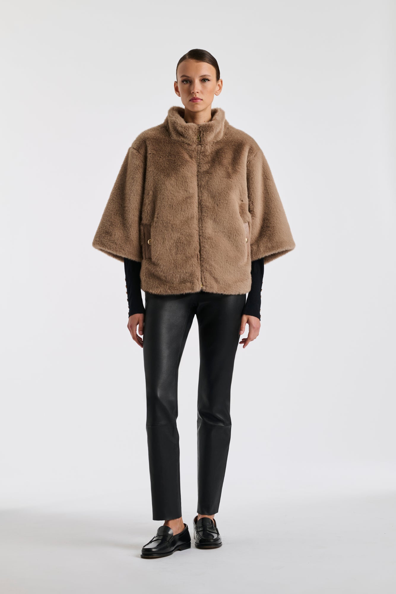 Eco-fur coat