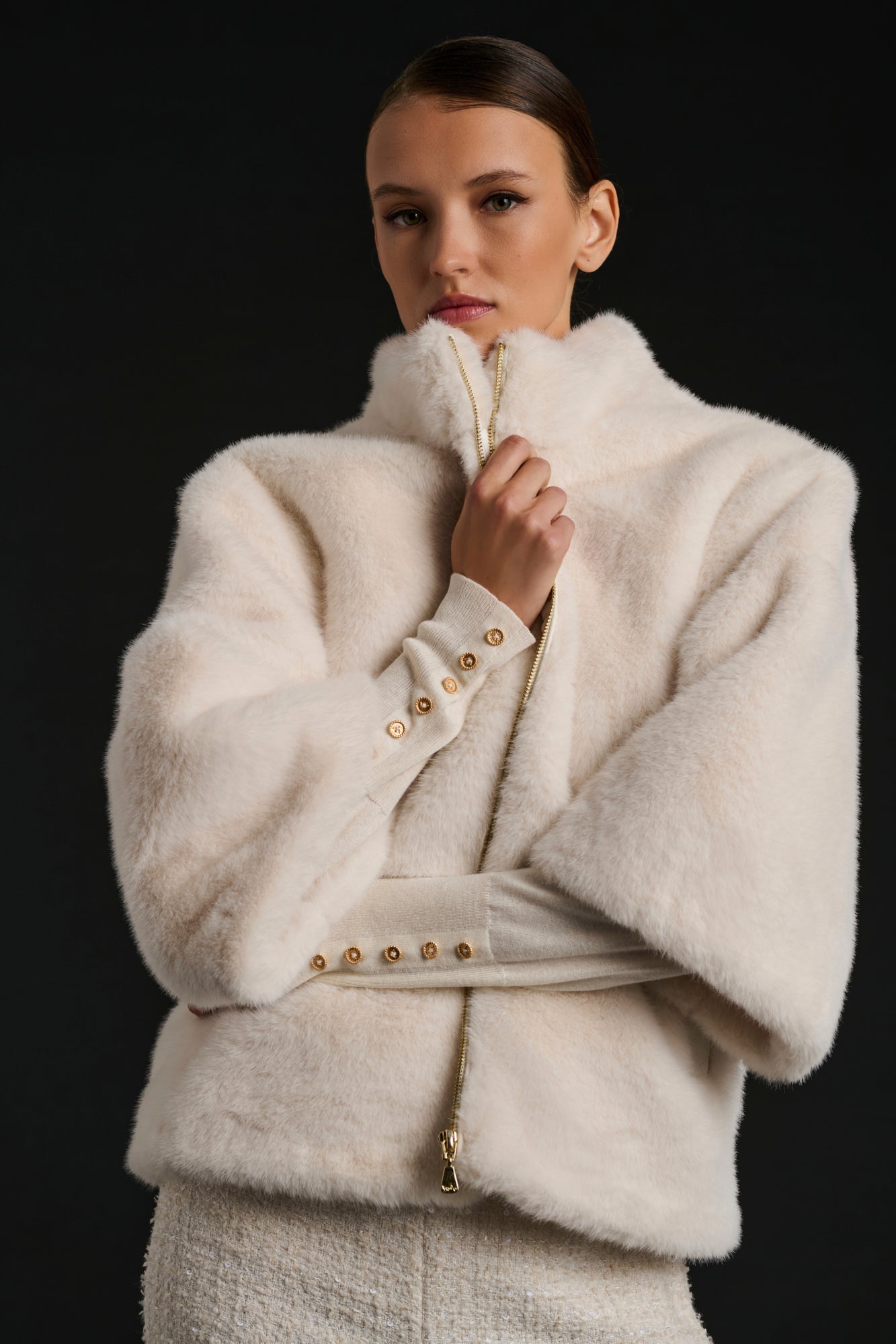 Paletot en éco-fourrure