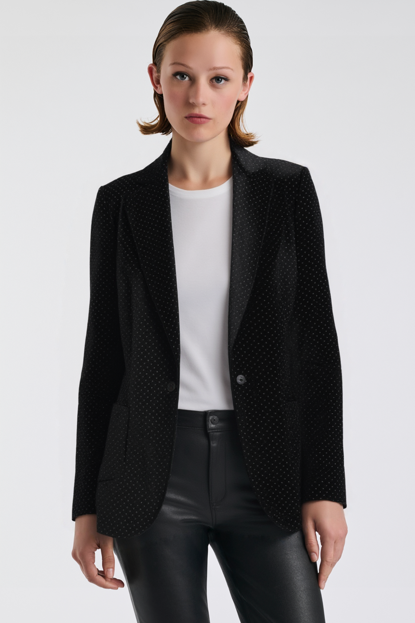 Blazer en velours à strass