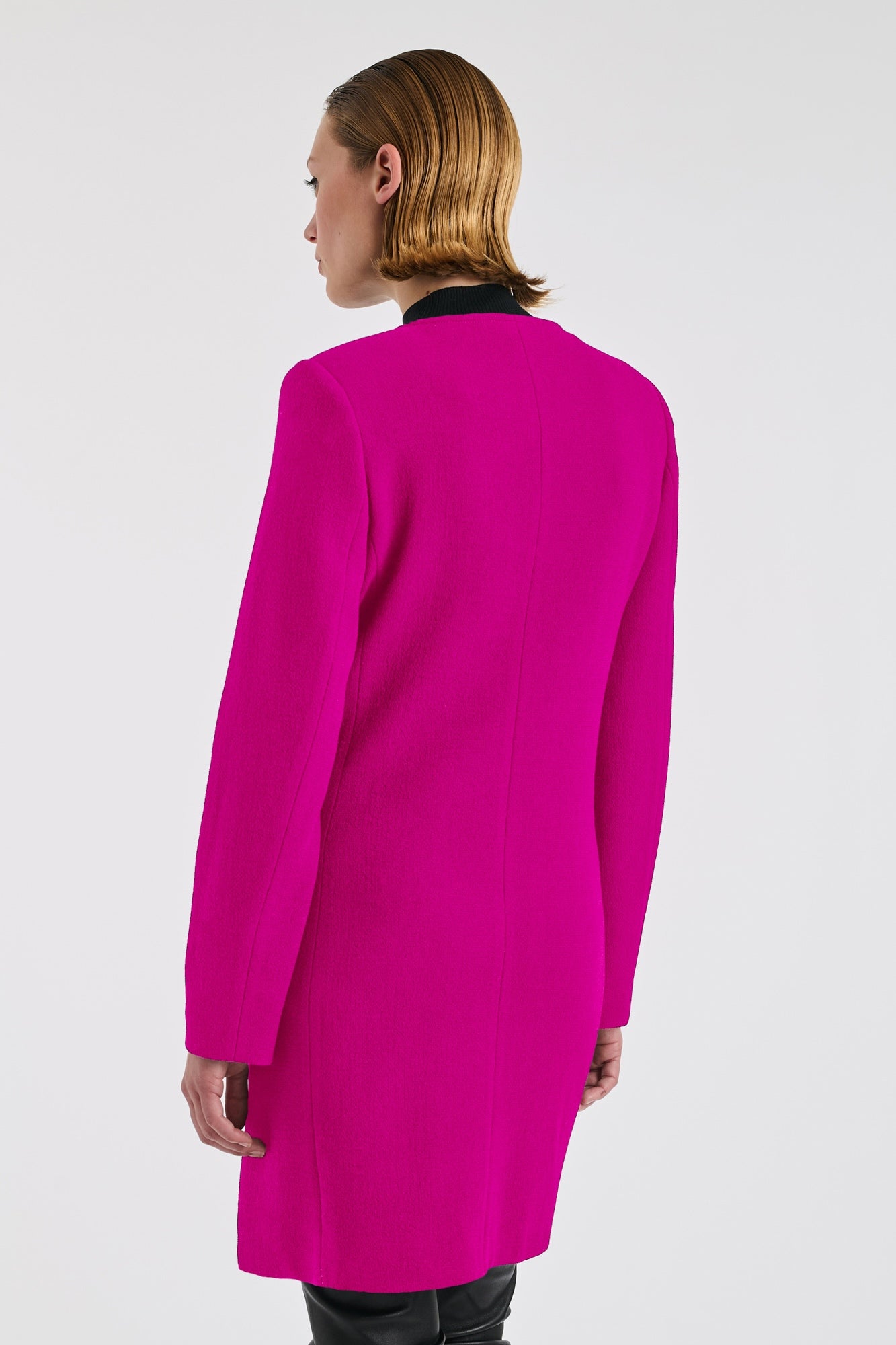 Manteau en crêpe de laine