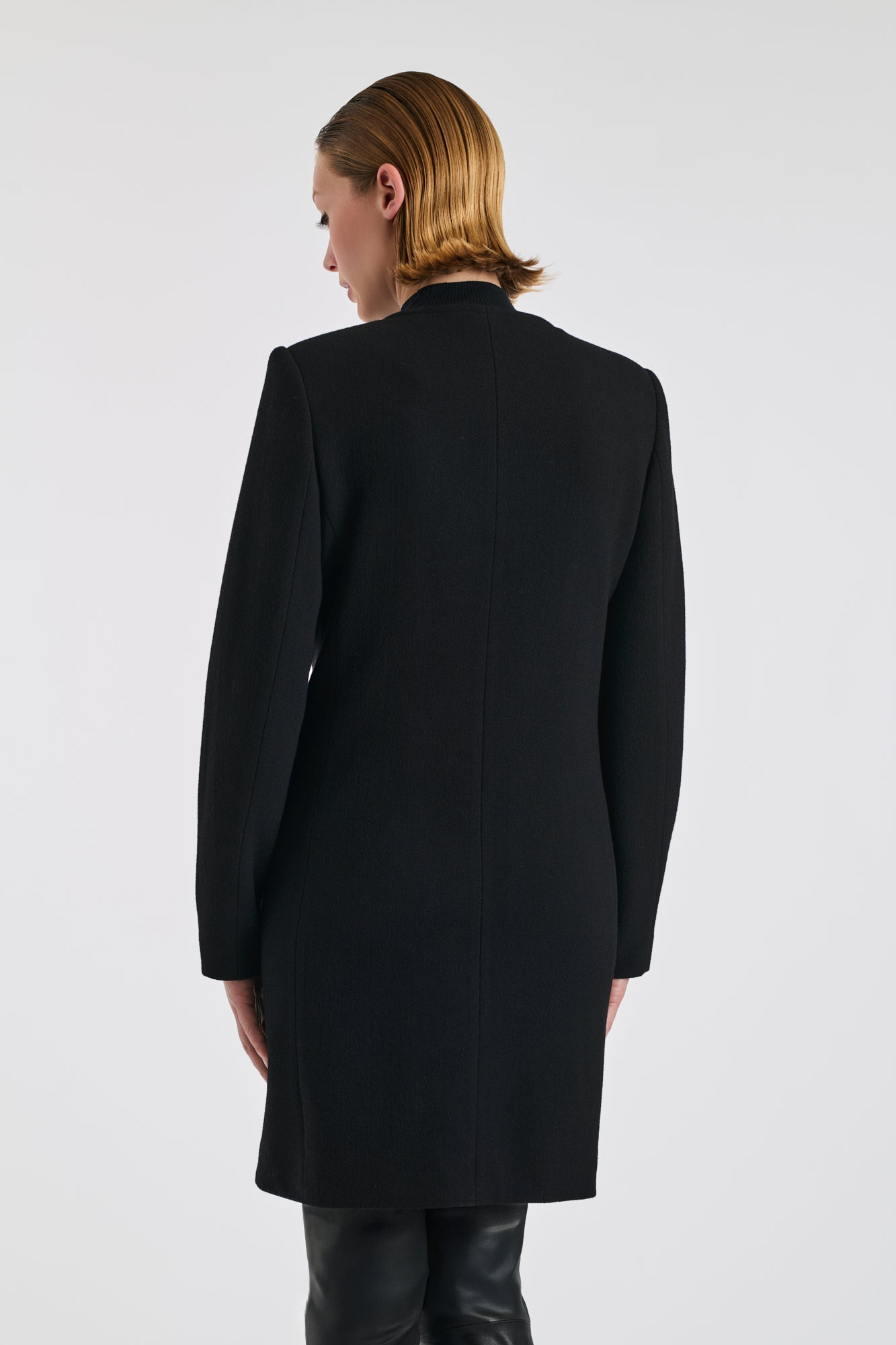 Manteau en crêpe de laine