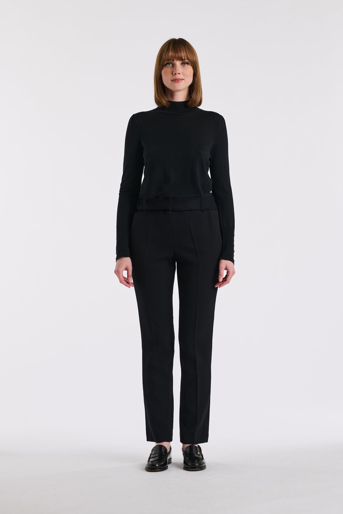 Microfibre cigarette trousers