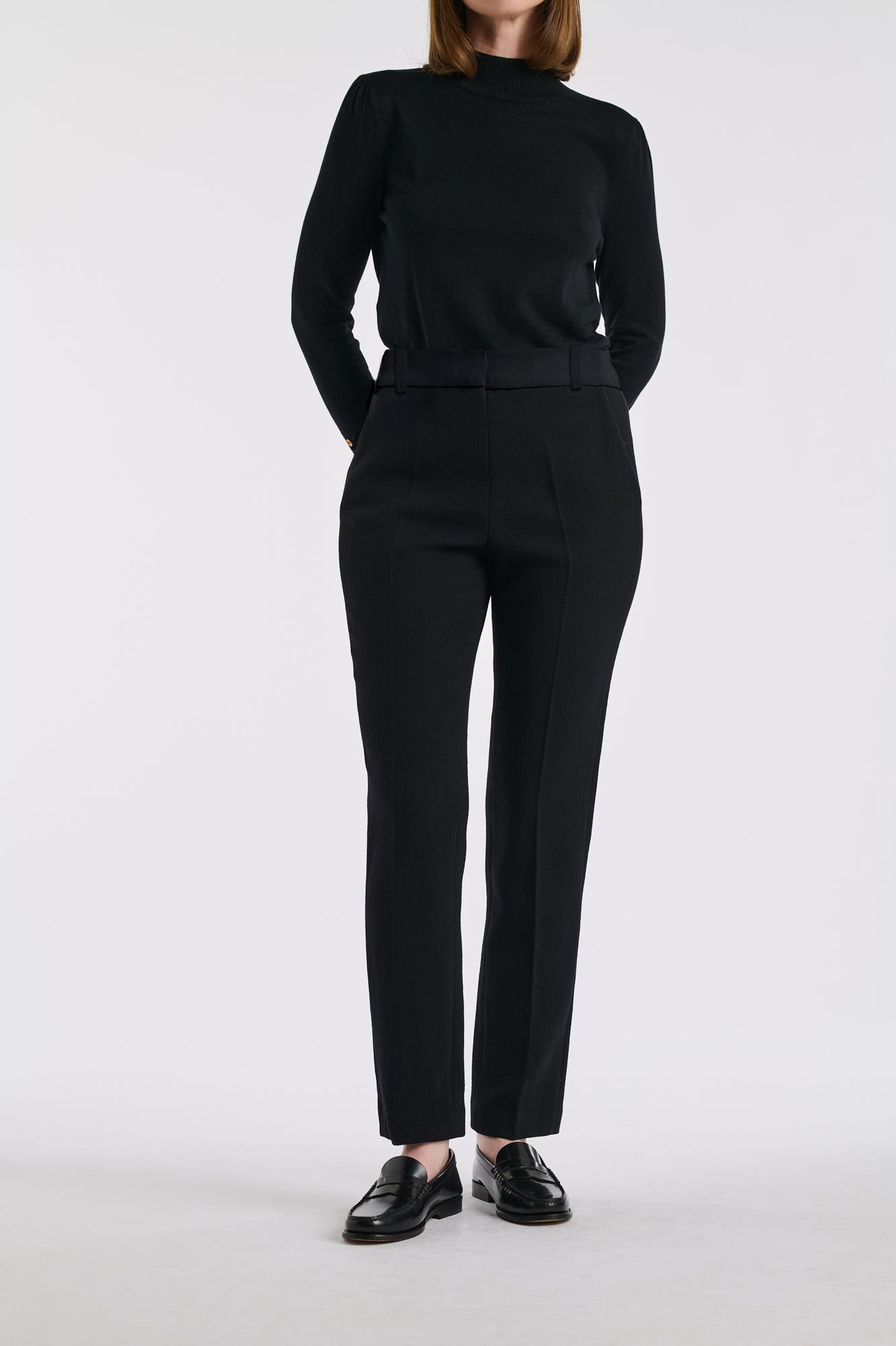 Microfibre cigarette trousers