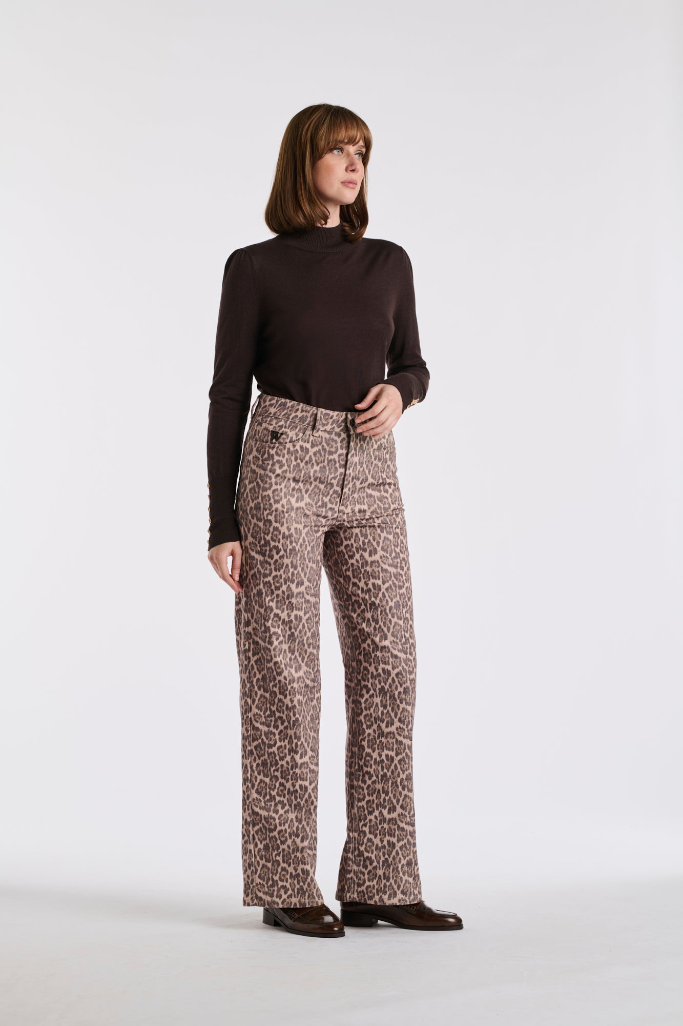 Jean imprimé leopard