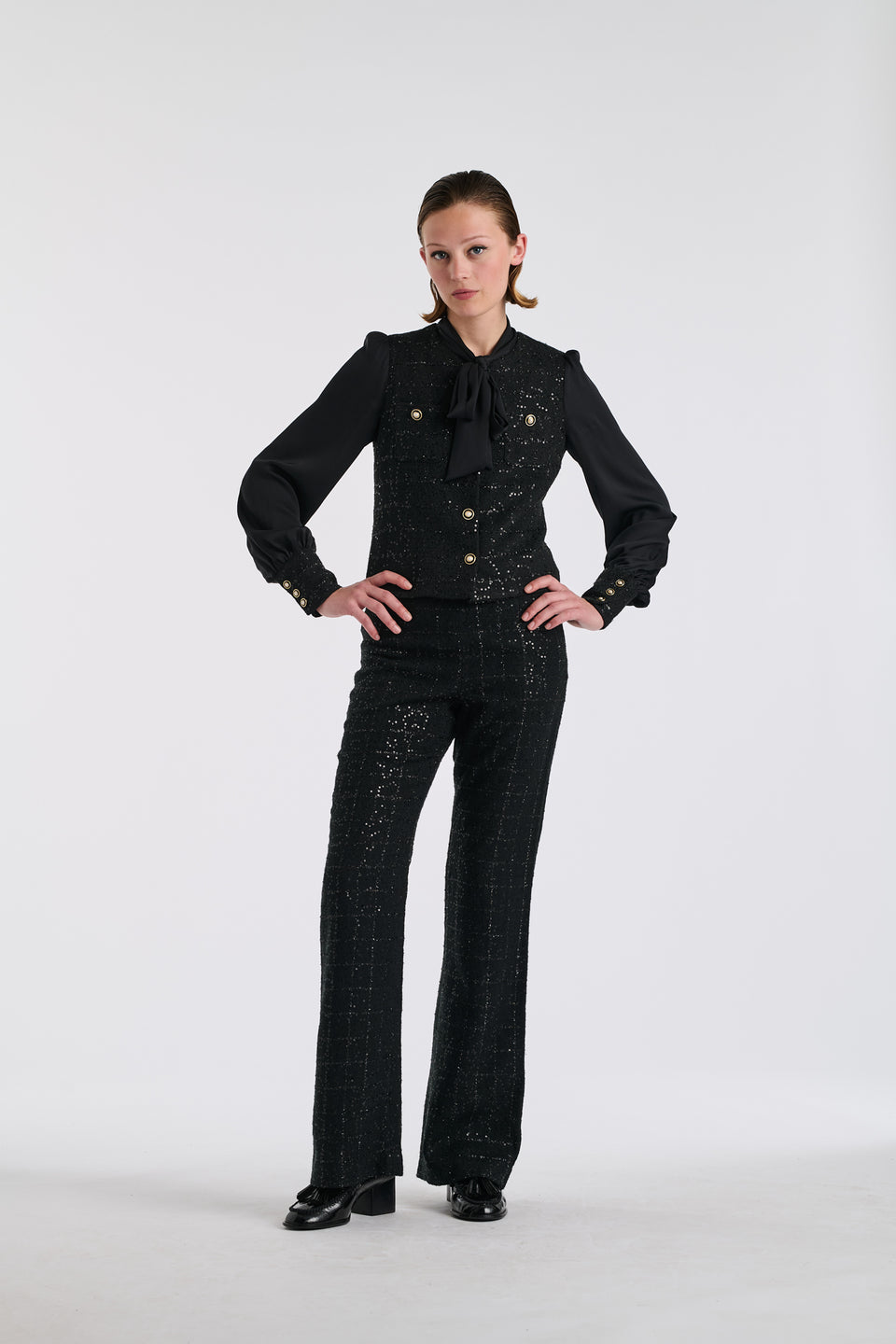 Pantalon en tweed