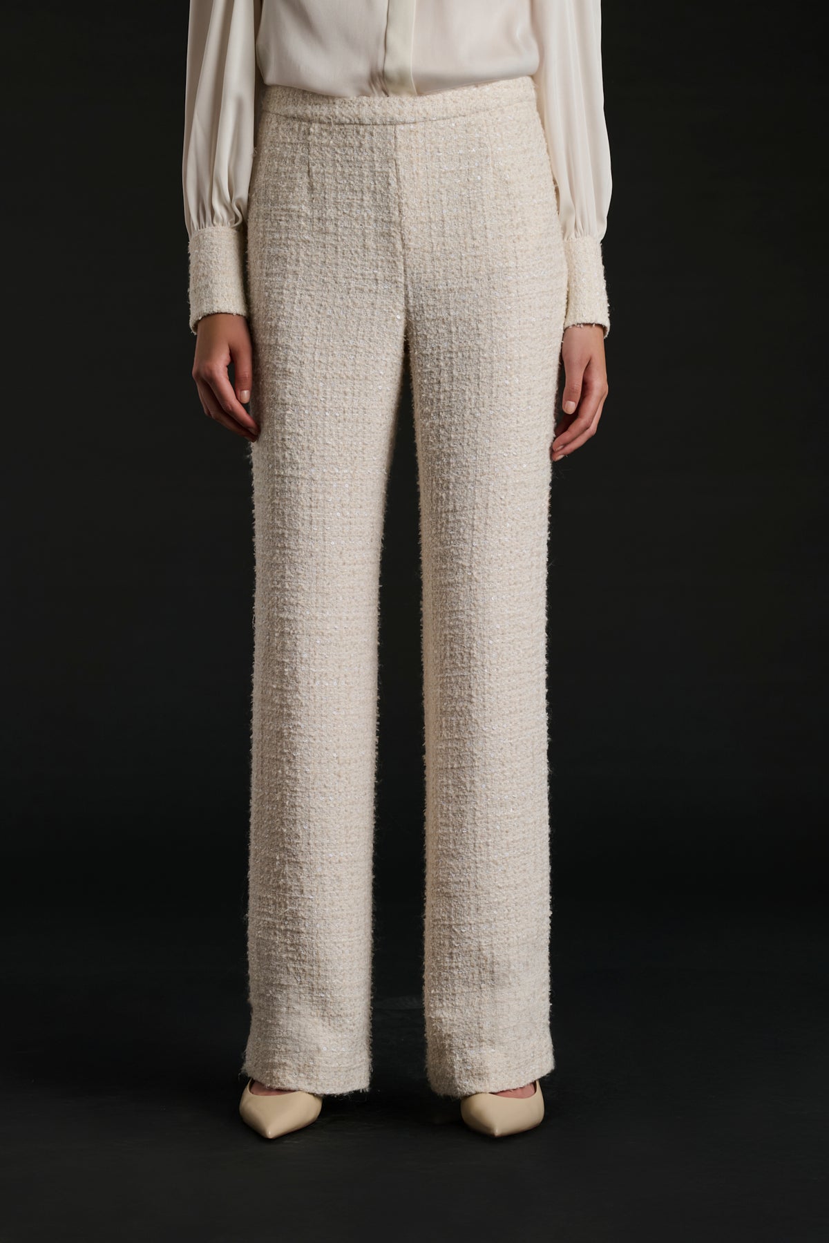 Pantalon en tweed